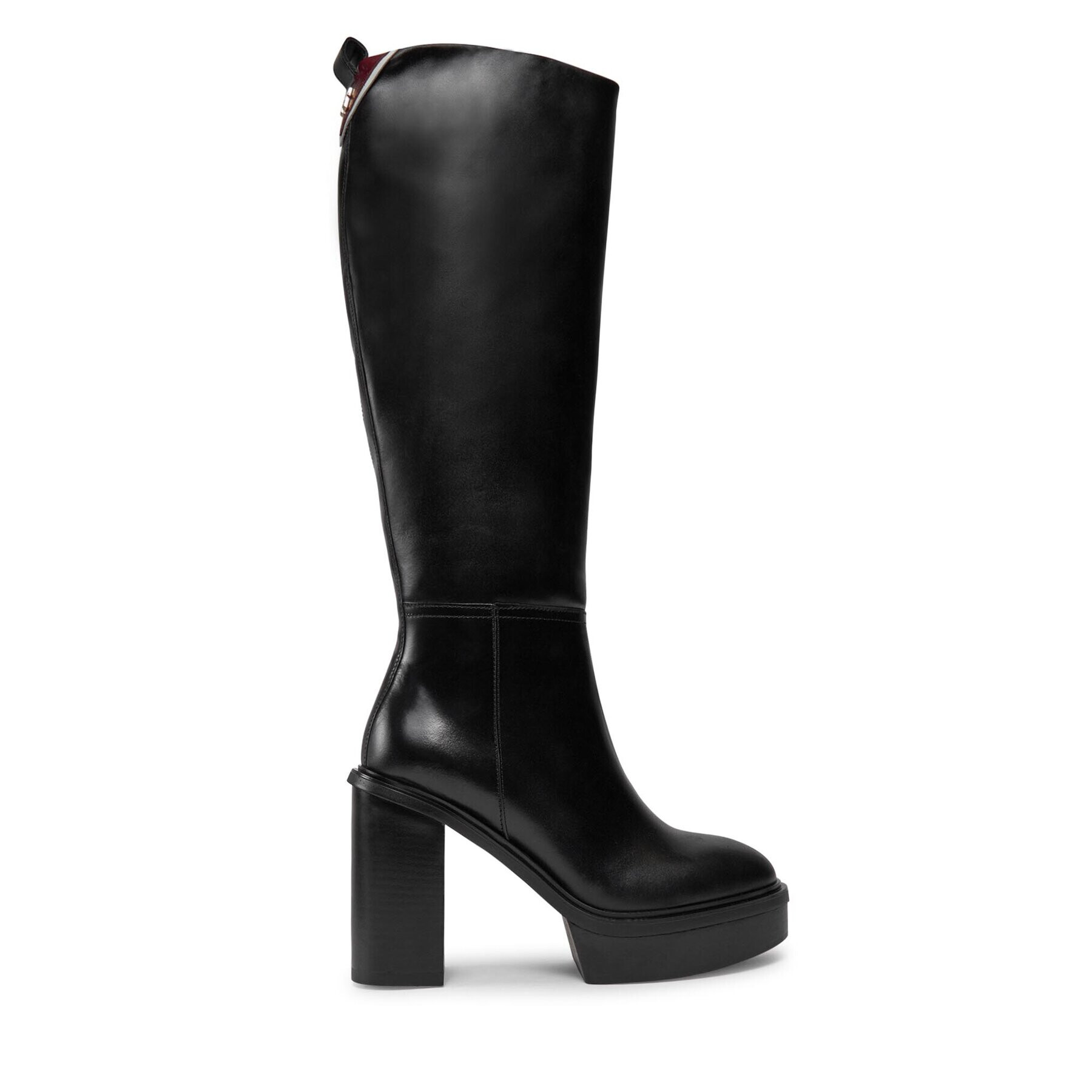 Tommy Hilfiger Ботуши Elevated Plateau Longboot FW0FW07545 Черен - Pepit.bg