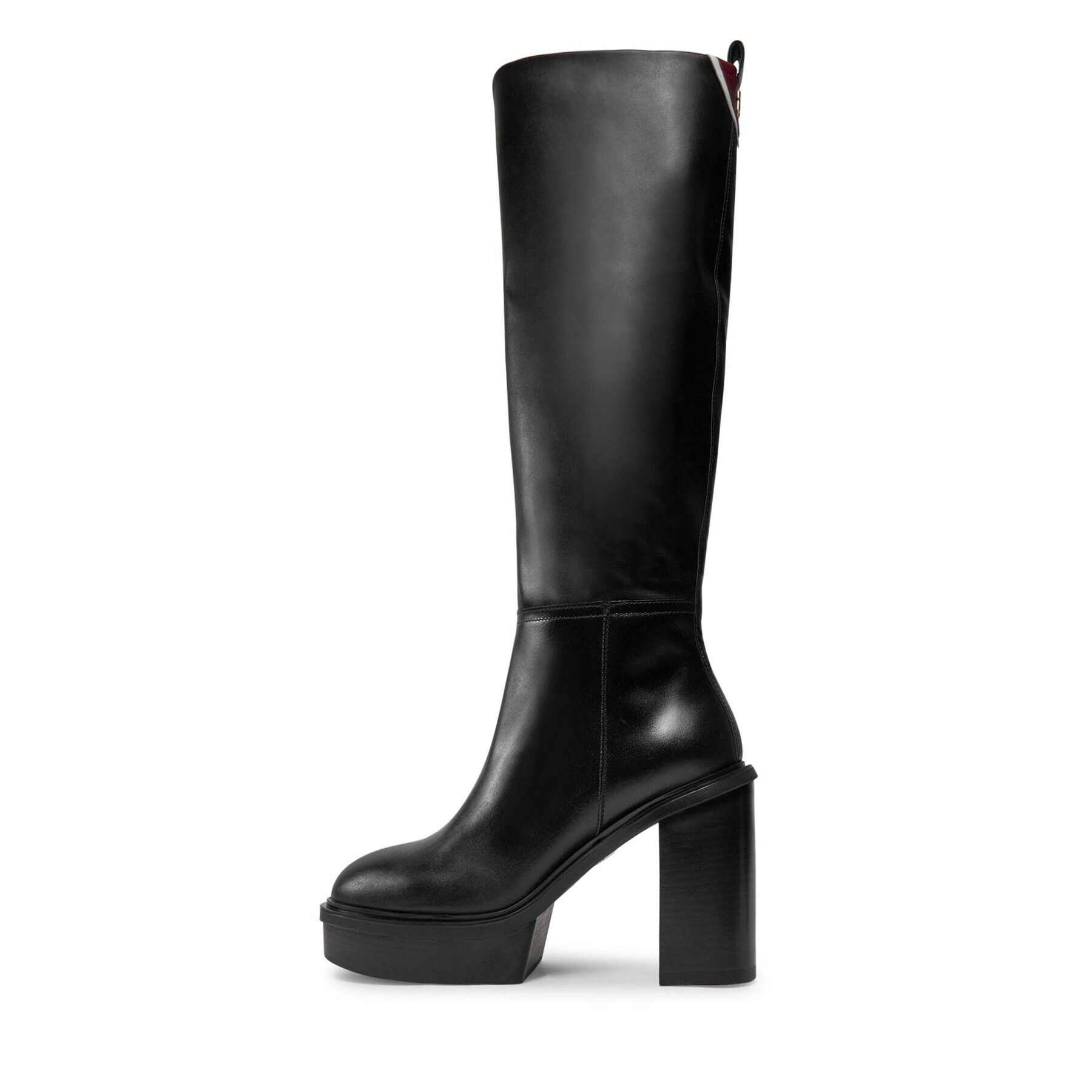 Tommy Hilfiger Ботуши Elevated Plateau Longboot FW0FW07545 Черен - Pepit.bg