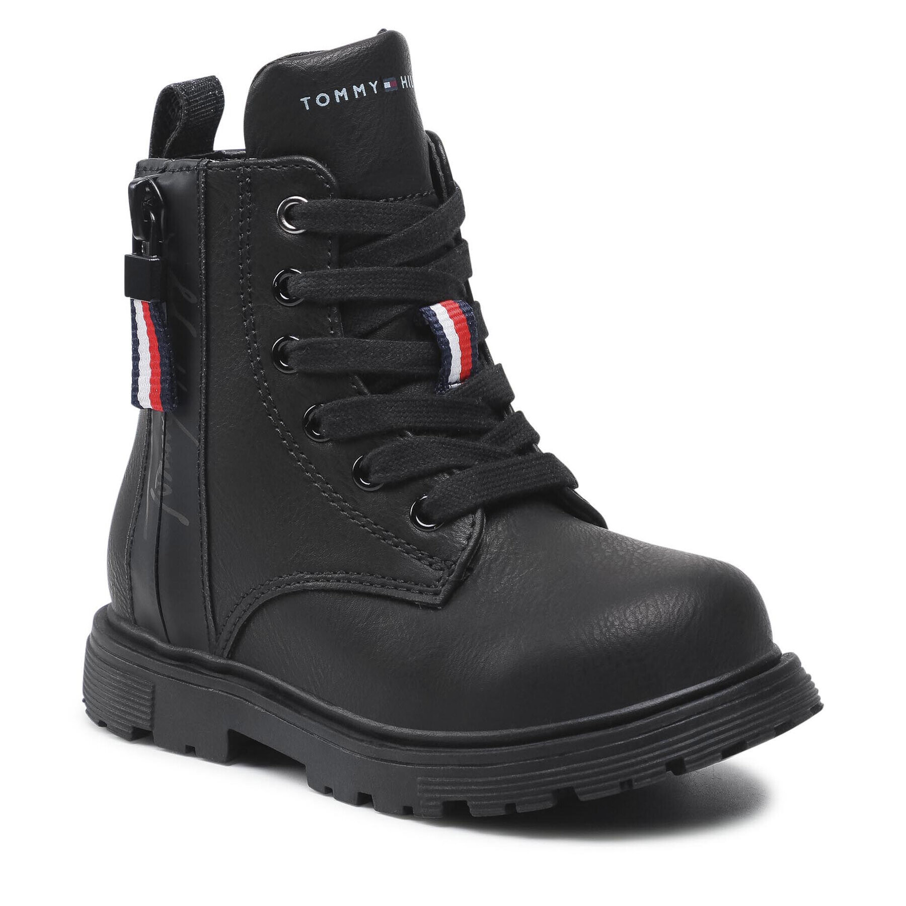 Tommy Hilfiger Ботуши Lace-Up Bootie T1A5-31188-0289 M Черен - Pepit.bg