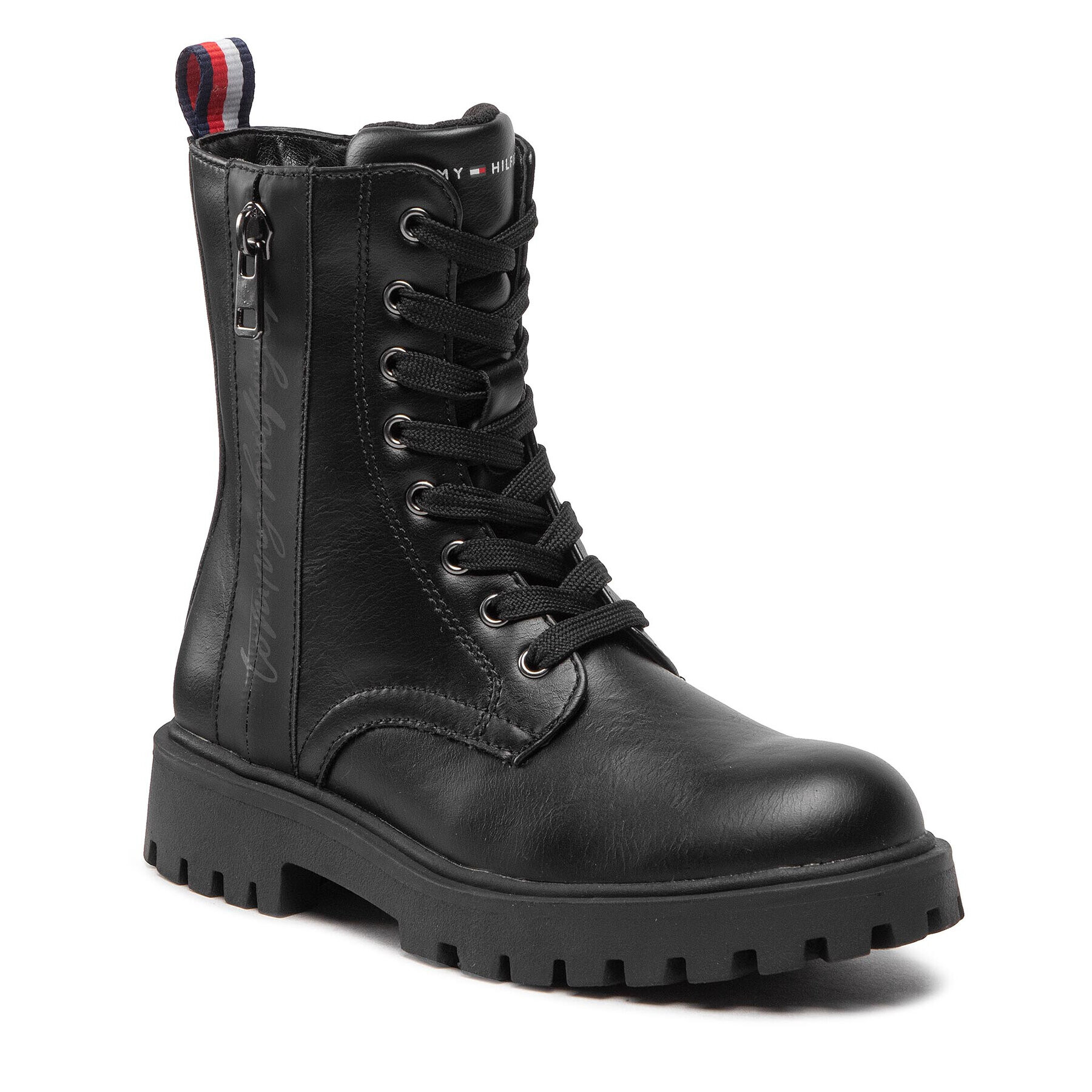 Tommy Hilfiger Ботуши Lace-Up Bootie T3A5-32391-1355 M Черен - Pepit.bg