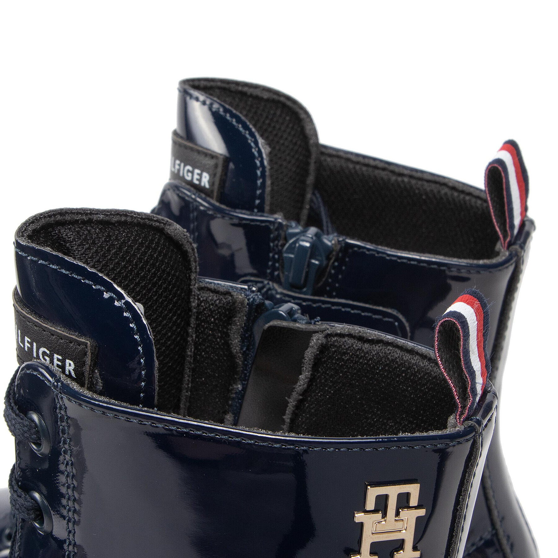 Tommy Hilfiger Ботуши Lace-Up Bootie T4A5-32412-0775 S Тъмносин - Pepit.bg