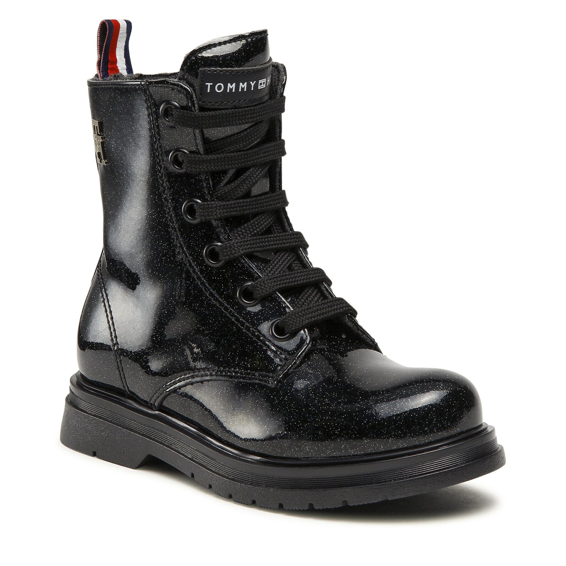 Tommy Hilfiger Ботуши Lace-Up Bootie T4A5-32413-1237 M Черен - Pepit.bg