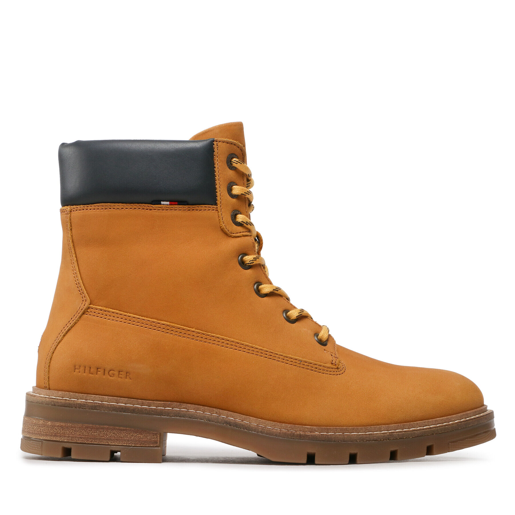 Tommy Hilfiger Ботуши Padded Nubuck Boot FM0FM04205 Кафяв - Pepit.bg