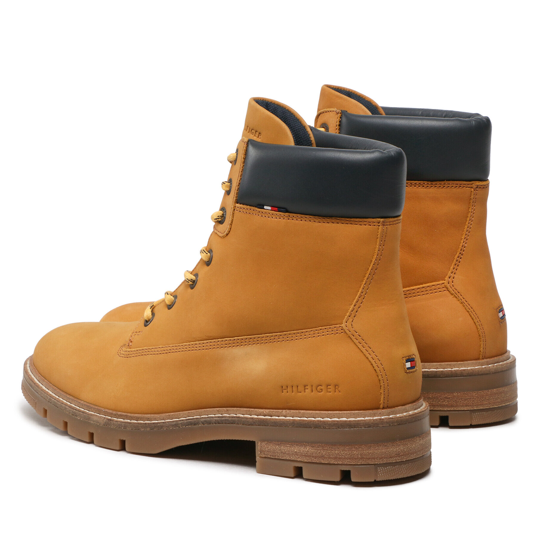 Tommy Hilfiger Ботуши Padded Nubuck Boot FM0FM04205 Кафяв - Pepit.bg