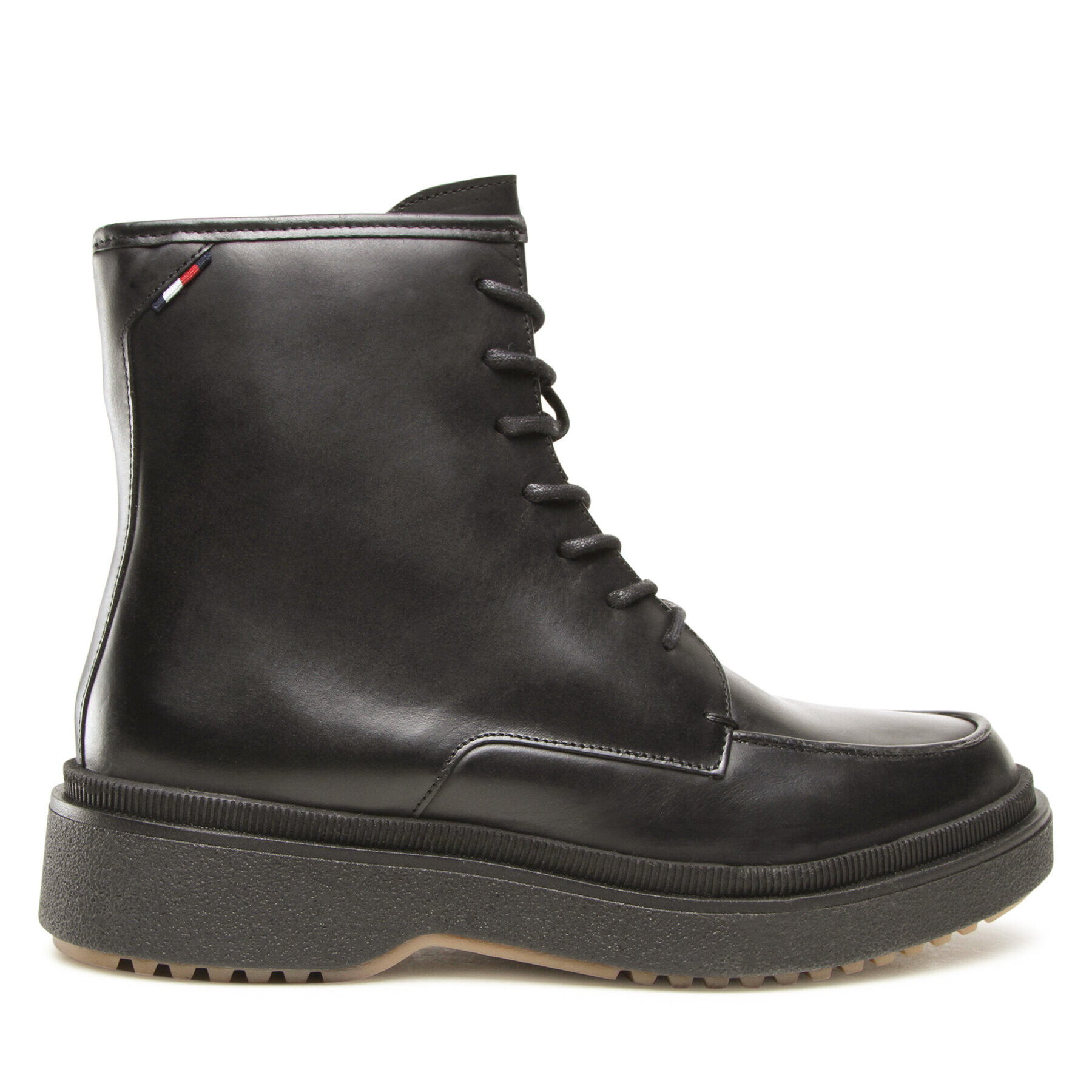 Tommy Hilfiger Ботуши Premium Cleated Lth Boot FM0FM04194 Черен - Pepit.bg