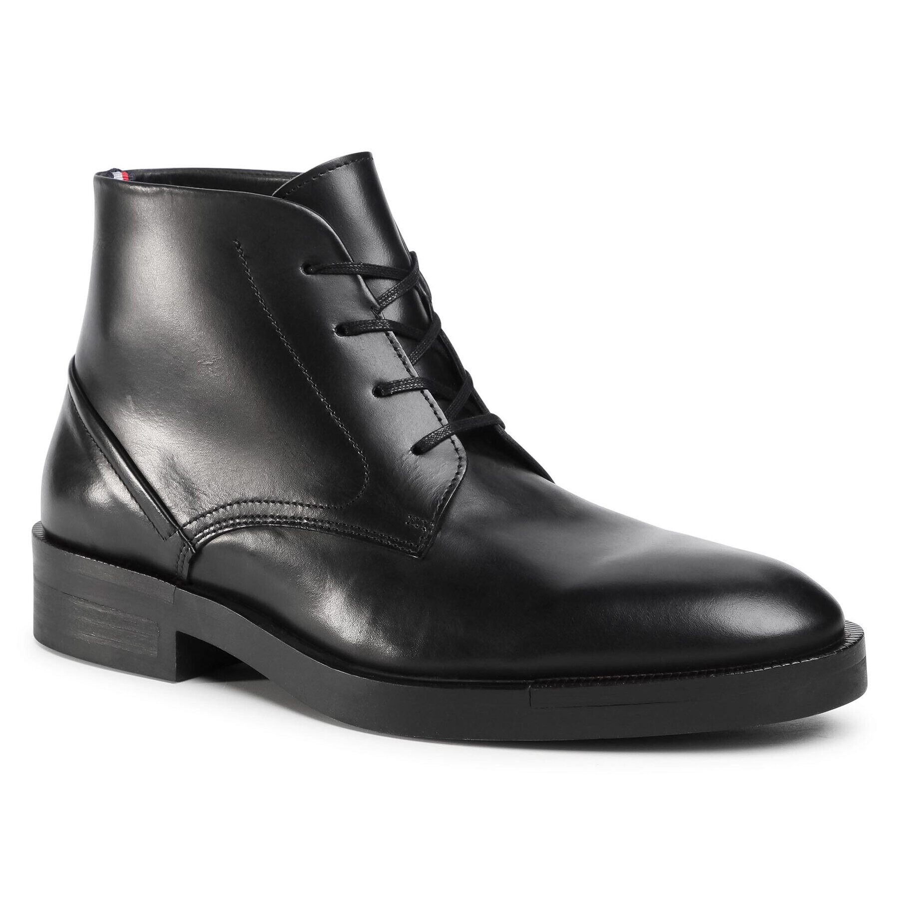 Tommy Hilfiger Ботуши Premium Tailor Derby Boot FM0FM03189 Черен - Pepit.bg