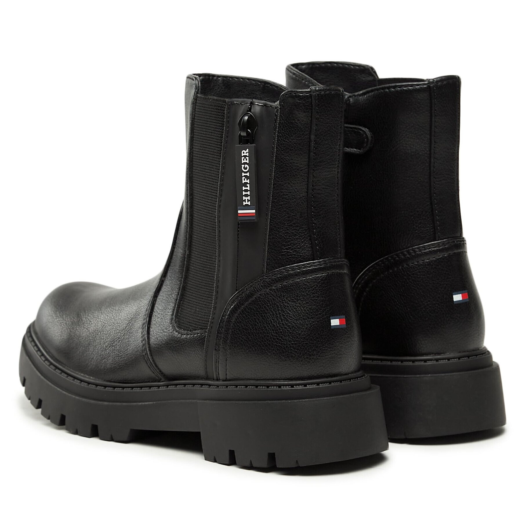 Tommy Hilfiger Ботуши T3A5-33025-1355999 S Черен - Pepit.bg