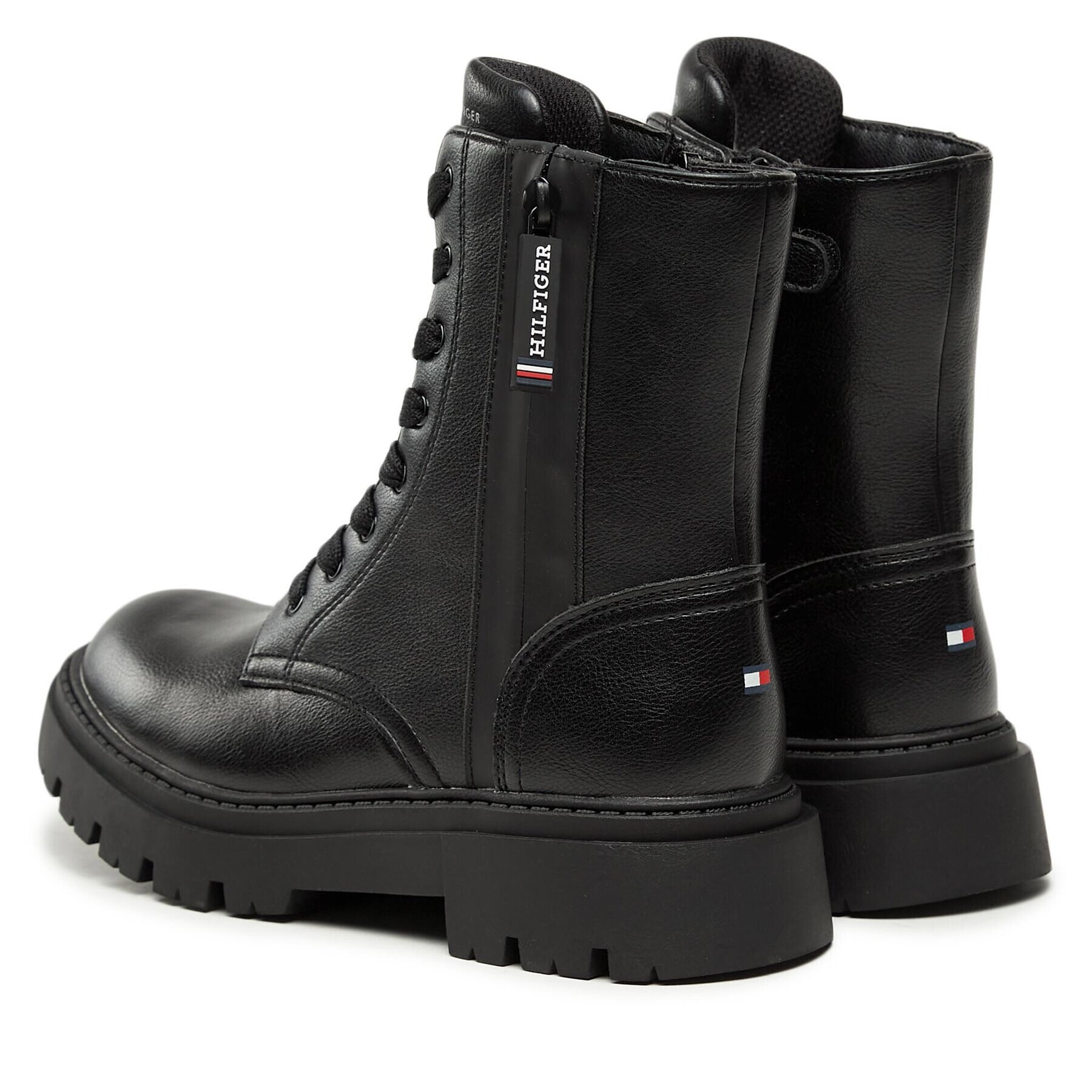 Tommy Hilfiger Ботуши T3A5-33026-1355999 S Черен - Pepit.bg