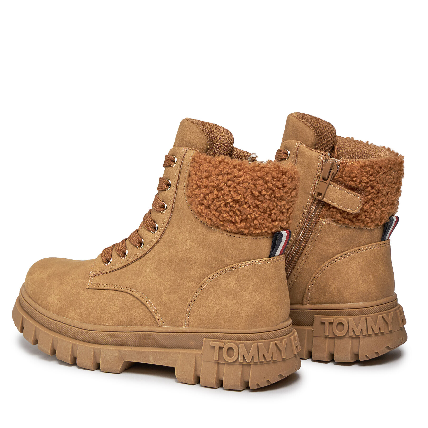 Tommy Hilfiger Ботуши T3A5-33053-1628582 M Кафяв - Pepit.bg