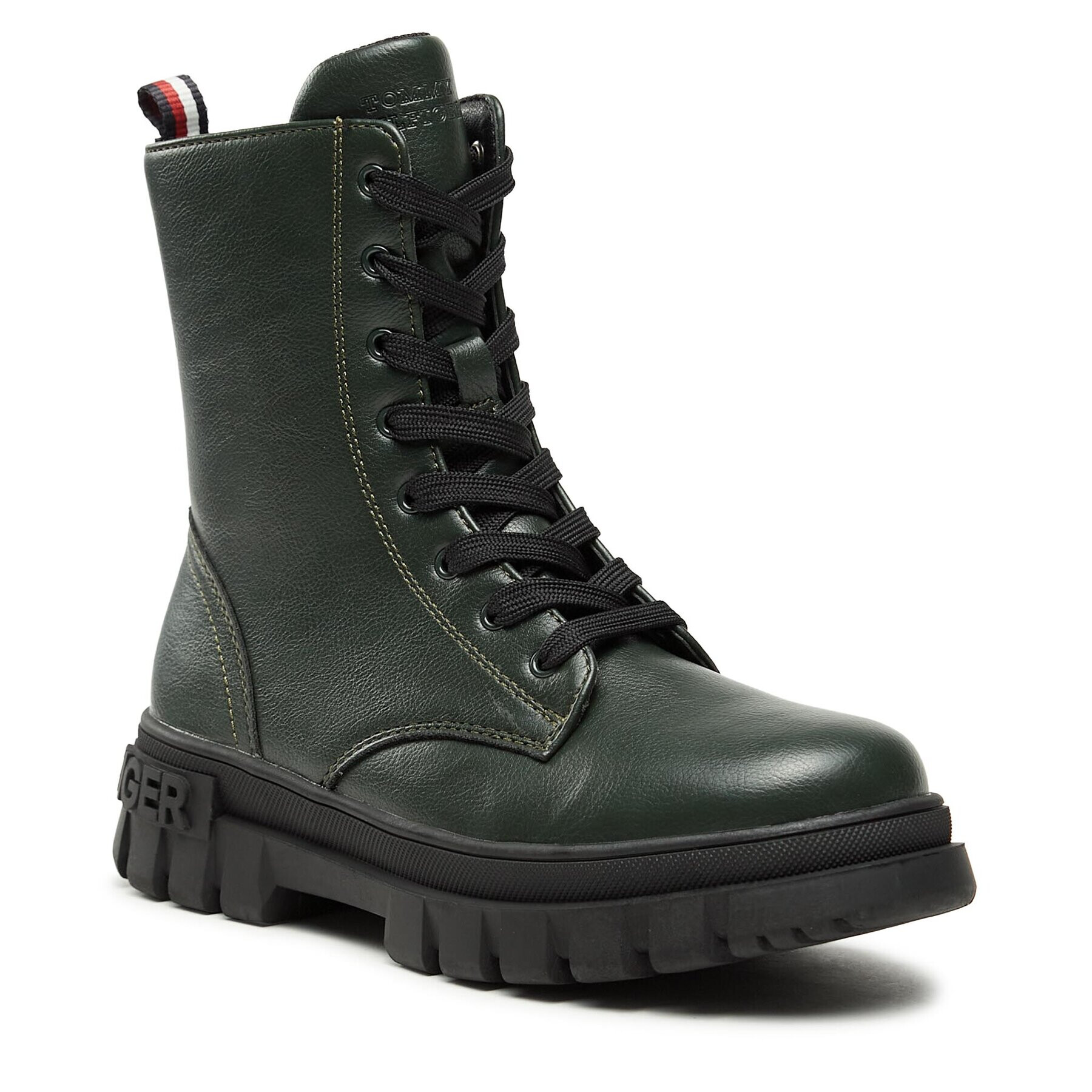 Tommy Hilfiger Ботуши T3A5-33057-1355406 S Зелен - Pepit.bg