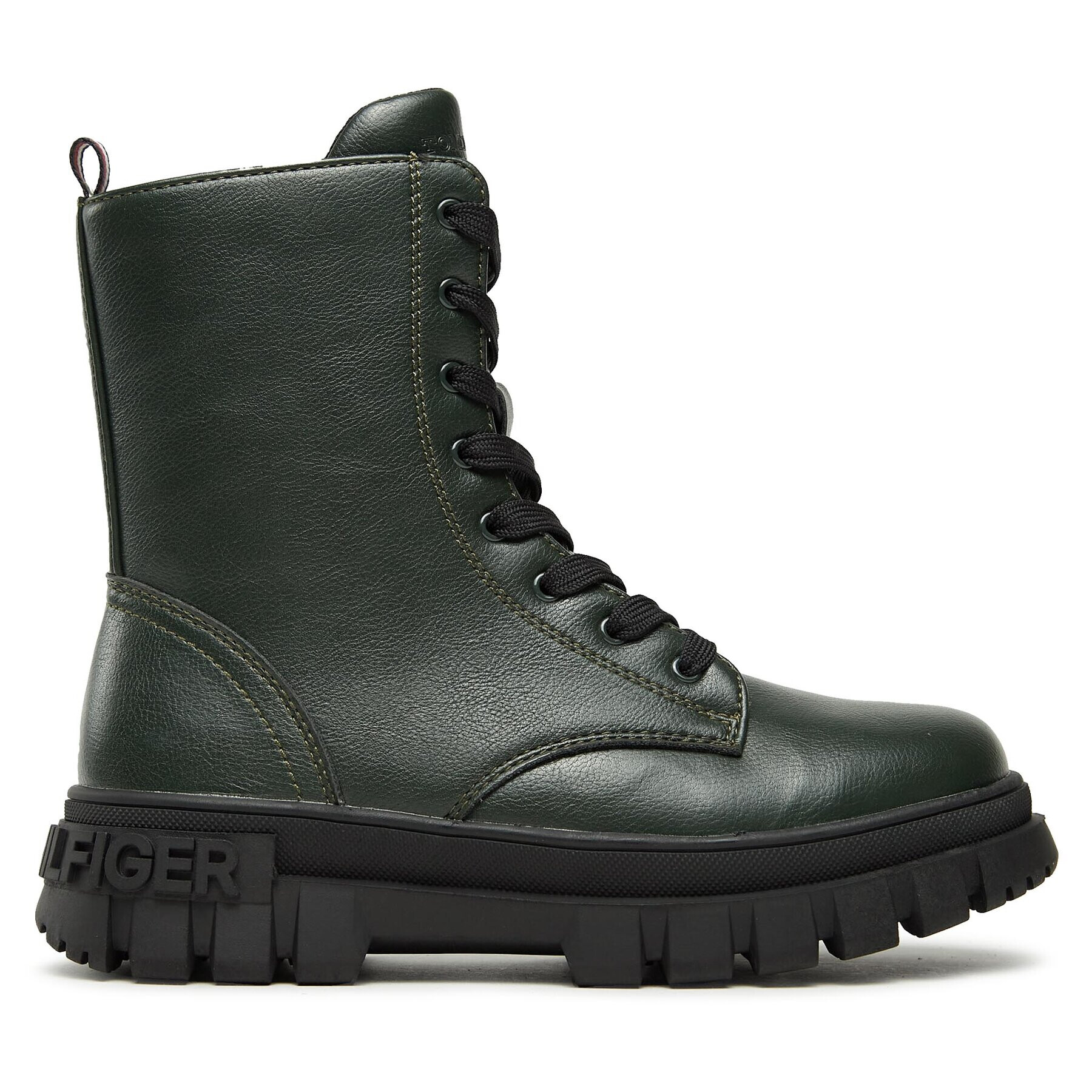 Tommy Hilfiger Ботуши T3A5-33057-1355406 S Зелен - Pepit.bg