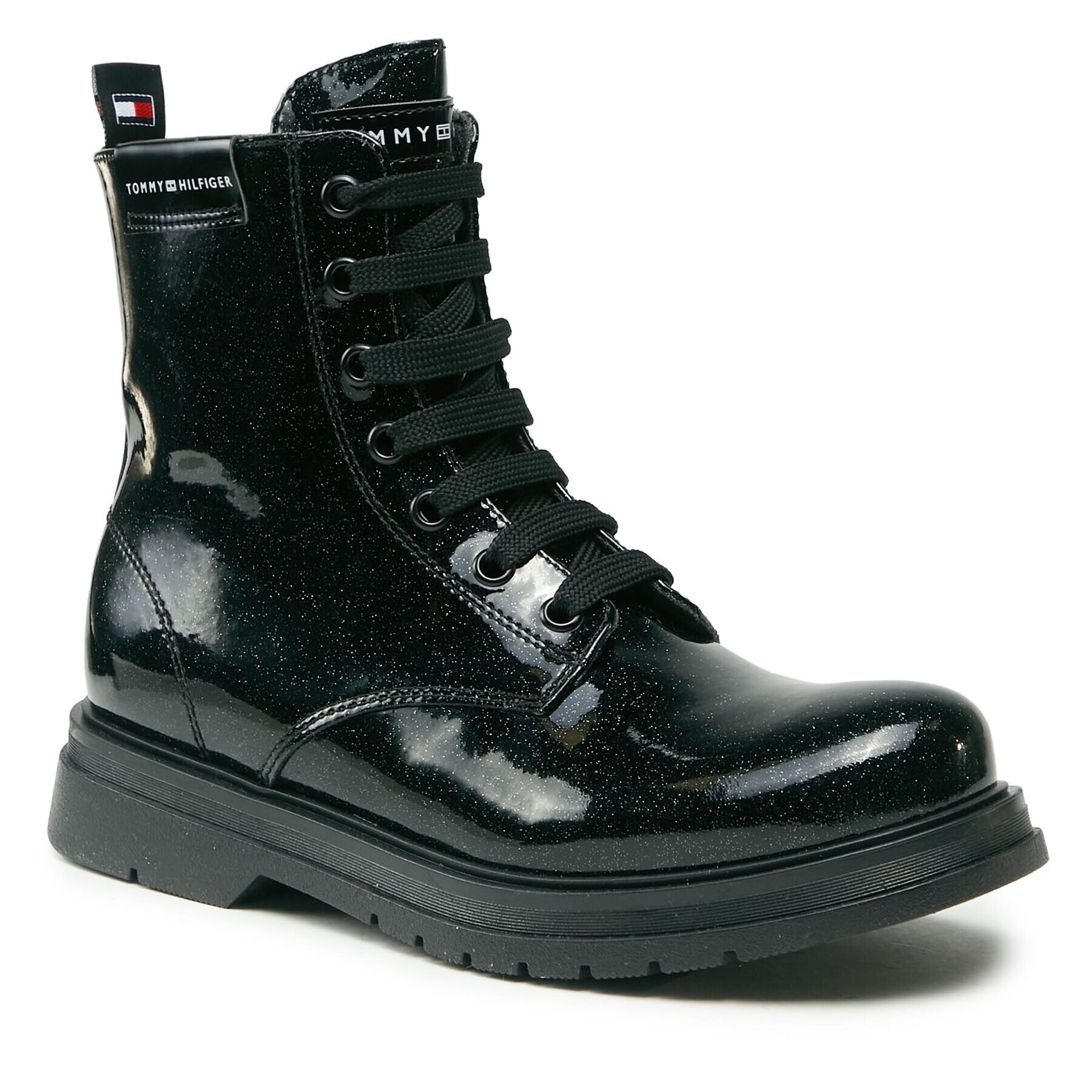 Tommy Hilfiger Ботуши T4A5-33032-1237 S Черен - Pepit.bg