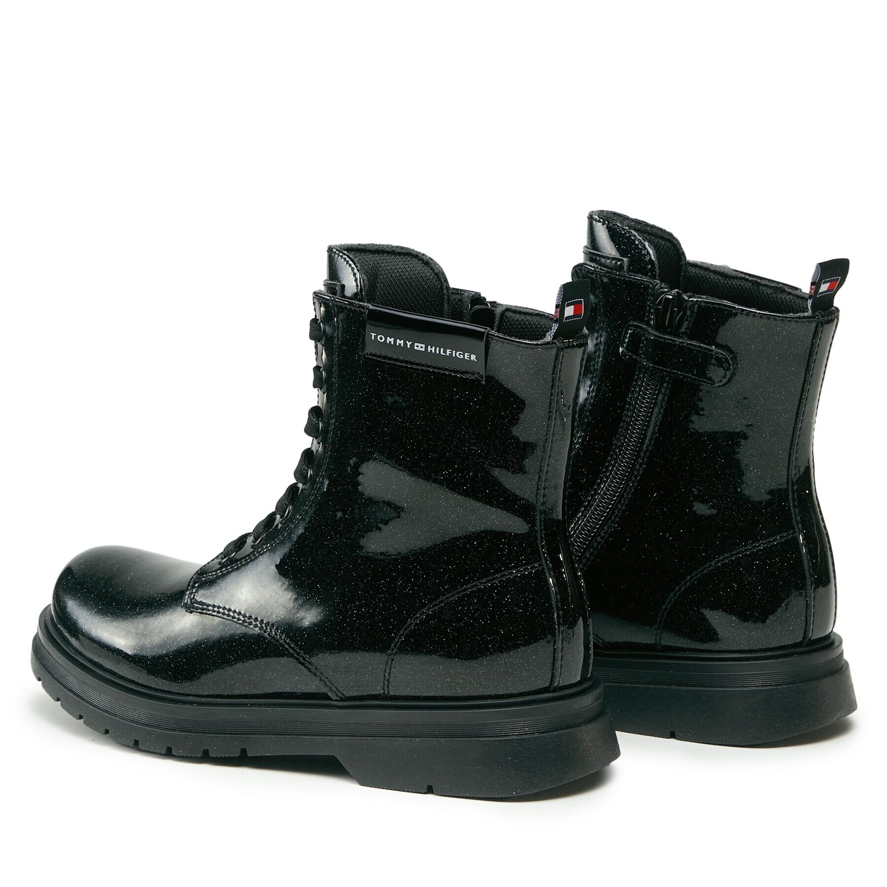 Tommy Hilfiger Ботуши T4A5-33032-1237 S Черен - Pepit.bg