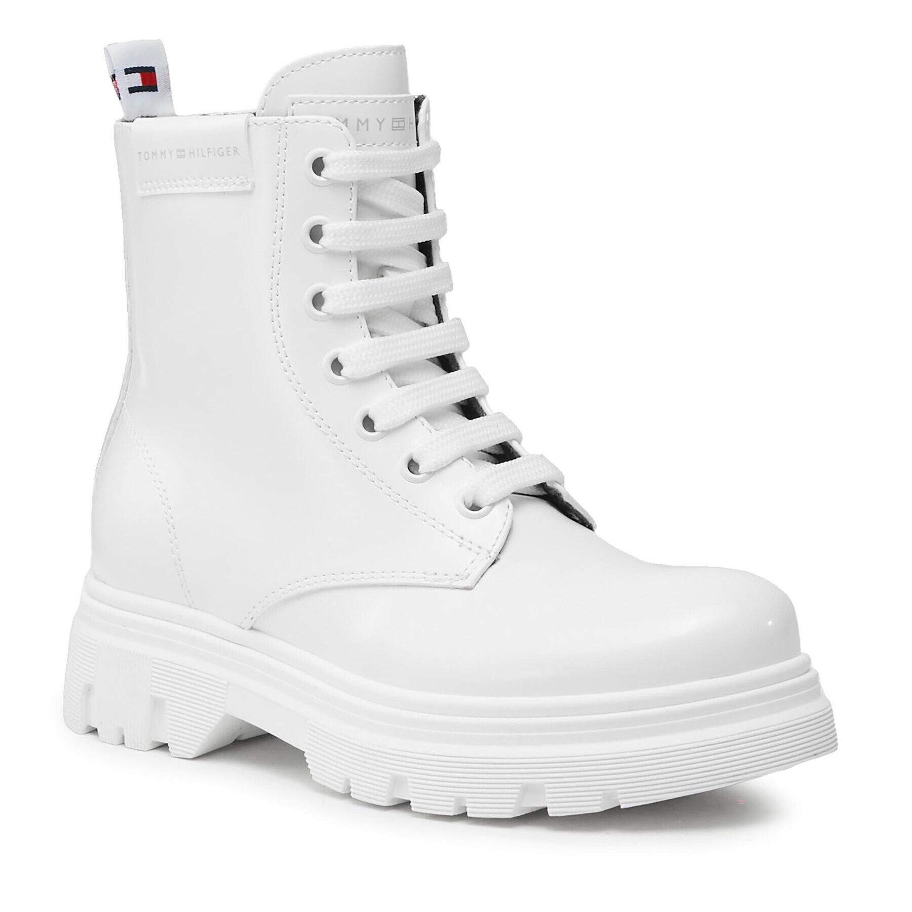 Tommy Hilfiger Ботуши T4A5-33039-1453 M Бял - Pepit.bg