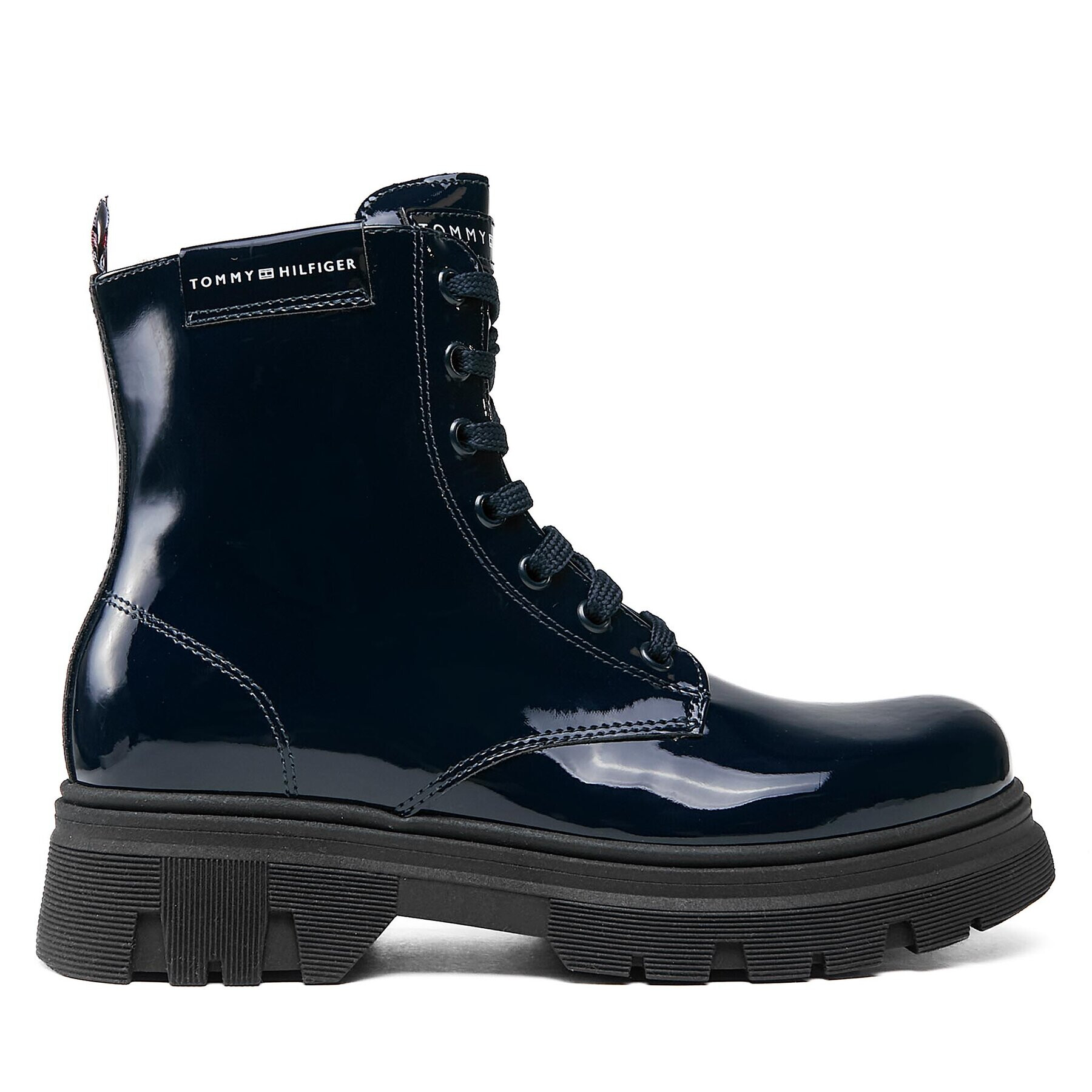 Tommy Hilfiger Ботуши T4A5-33040-0775 S Син - Pepit.bg