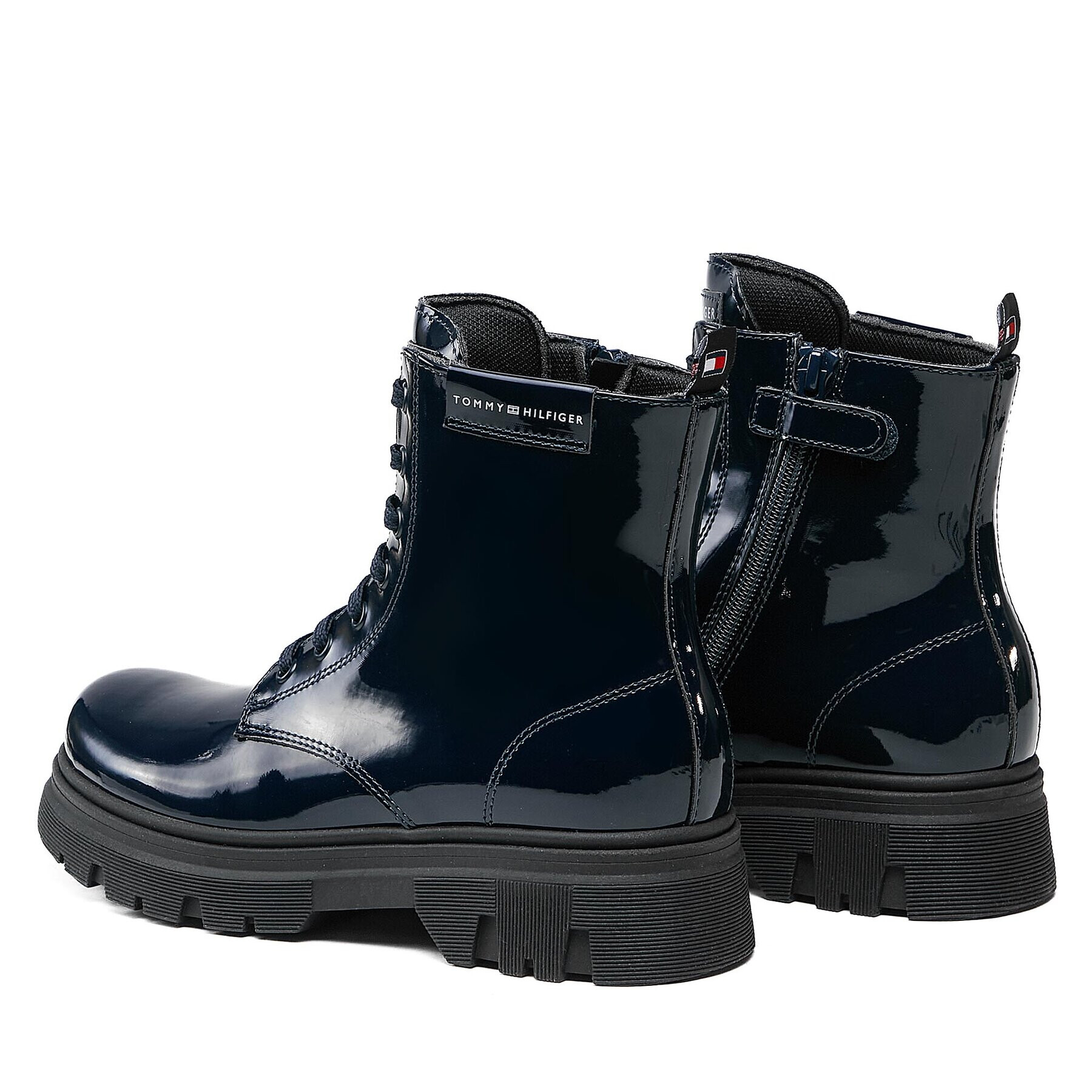 Tommy Hilfiger Ботуши T4A5-33040-0775 S Син - Pepit.bg