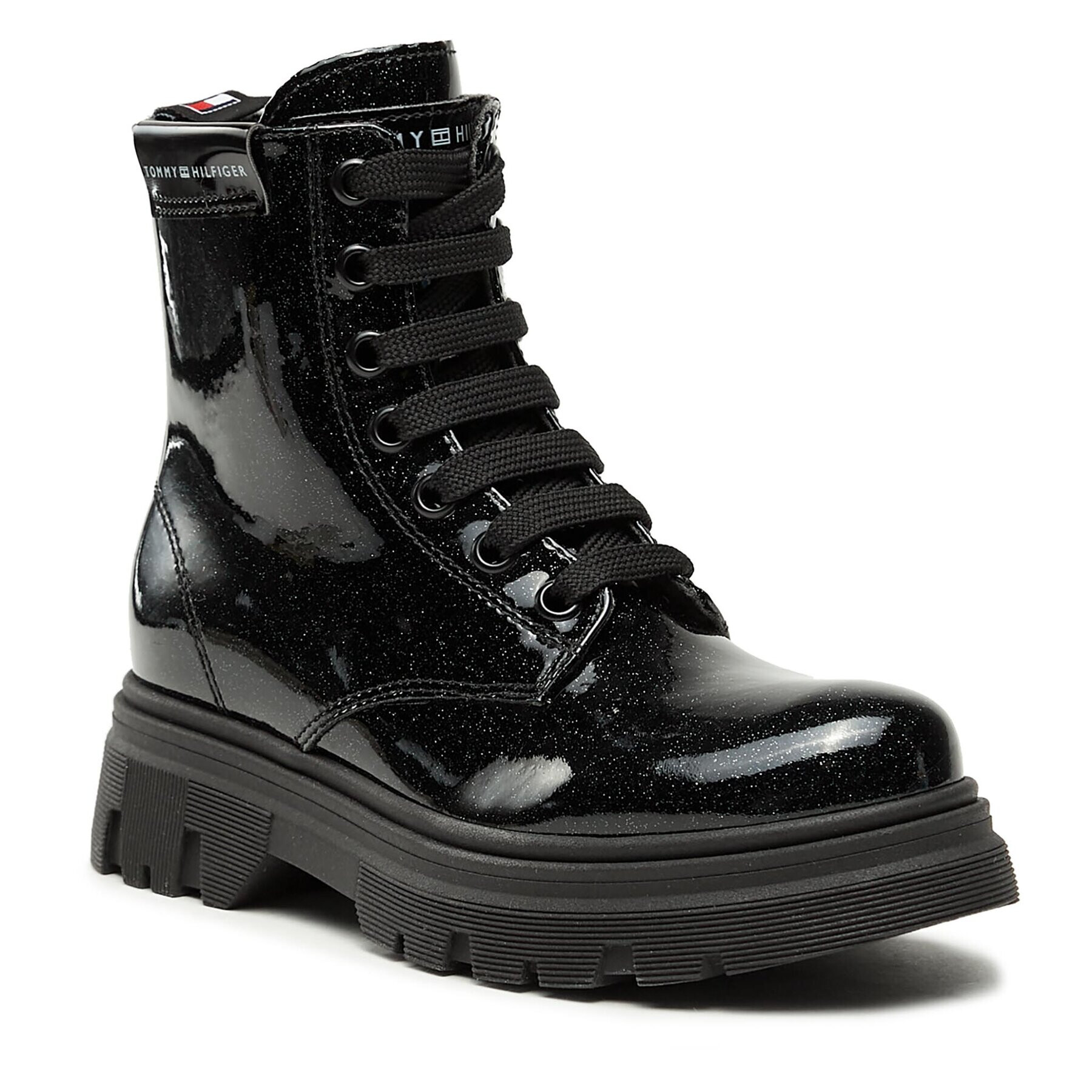 Tommy Hilfiger Ботуши T4A5-33041-1237999 M Черен - Pepit.bg