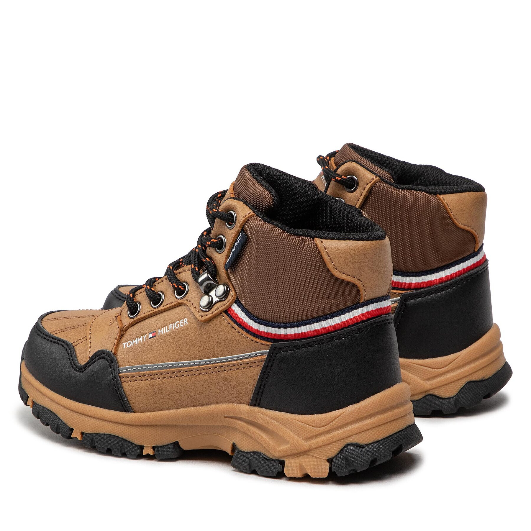 Tommy Hilfiger Ботуши Tech Bootie T3B5-32540-148 M Кафяв - Pepit.bg