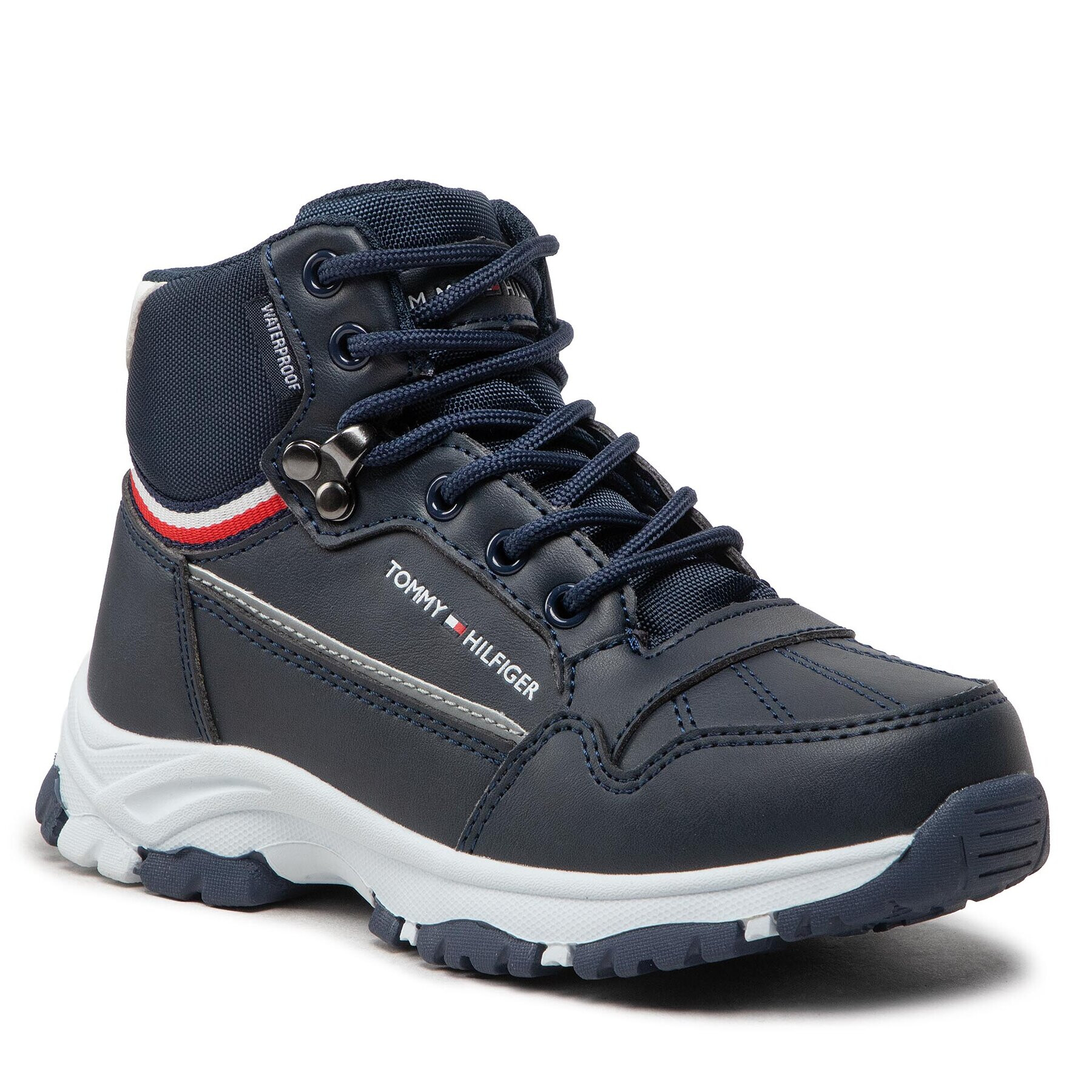 Tommy Hilfiger Ботуши Tech Bootie T3B5-32540-1485 M Тъмносин - Pepit.bg