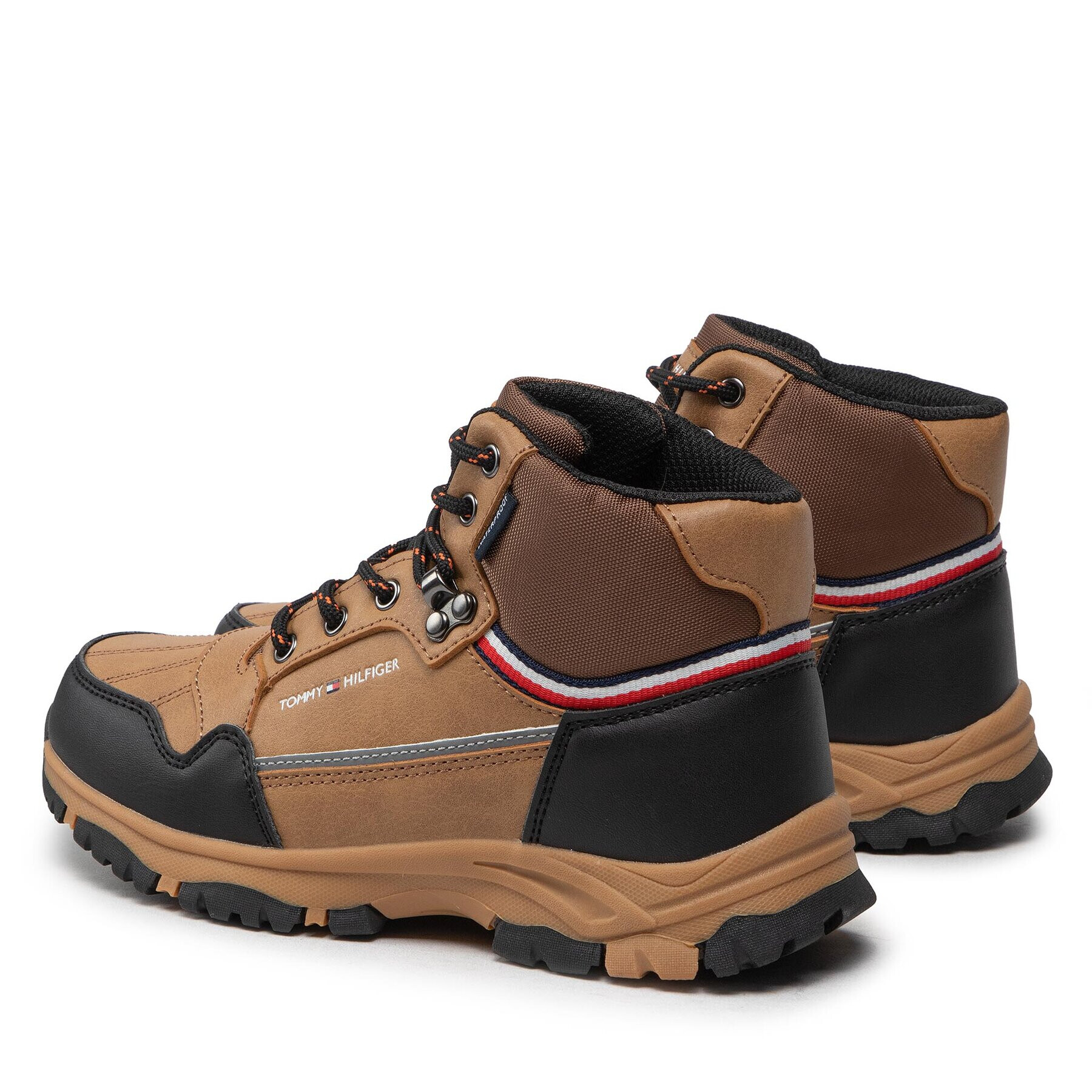 Tommy Hilfiger Ботуши Tech Bootie T3B5-32540-1485 S Кафяв - Pepit.bg