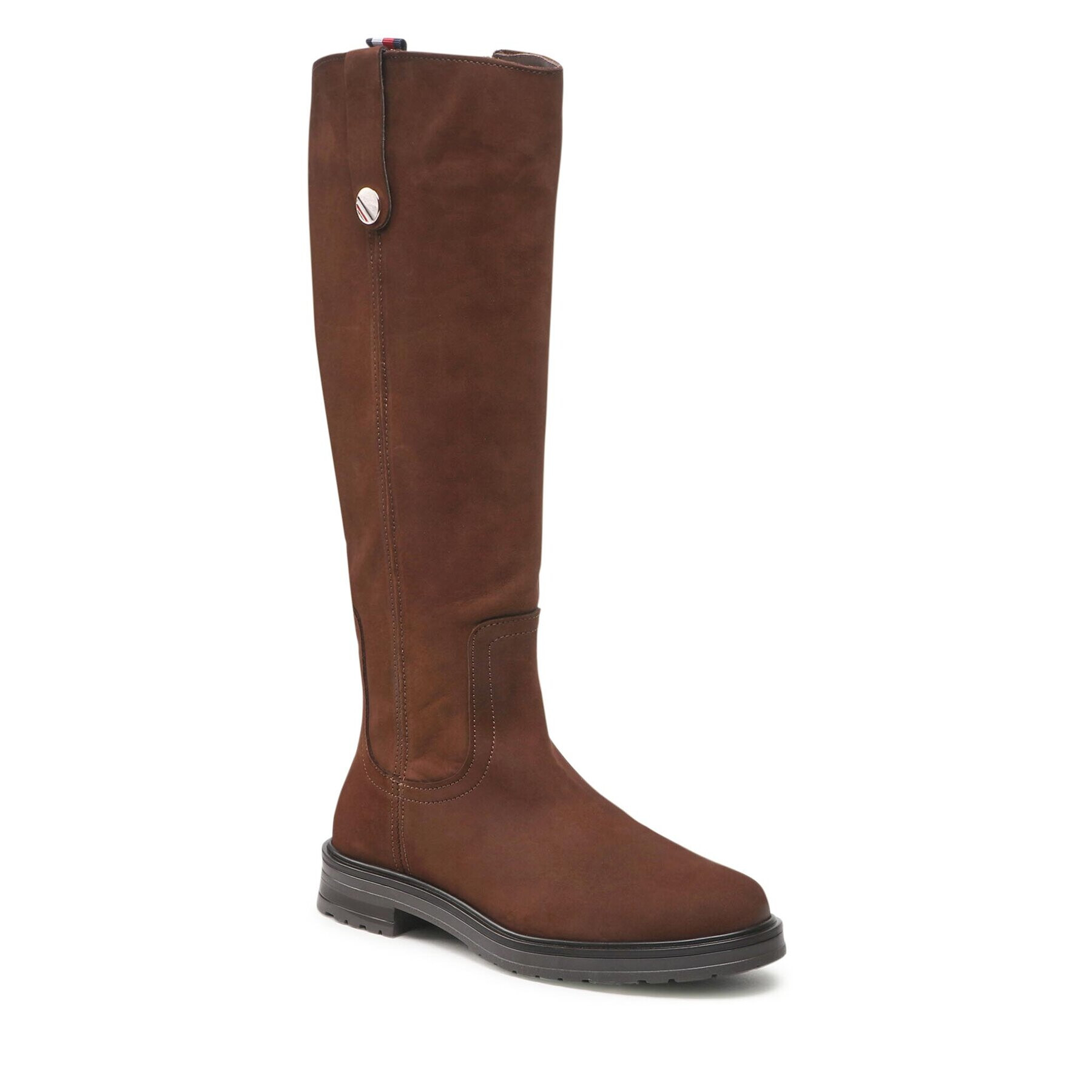 Tommy Hilfiger Ботуши Th Coin Longboot FW0FW07049 Кафяв - Pepit.bg