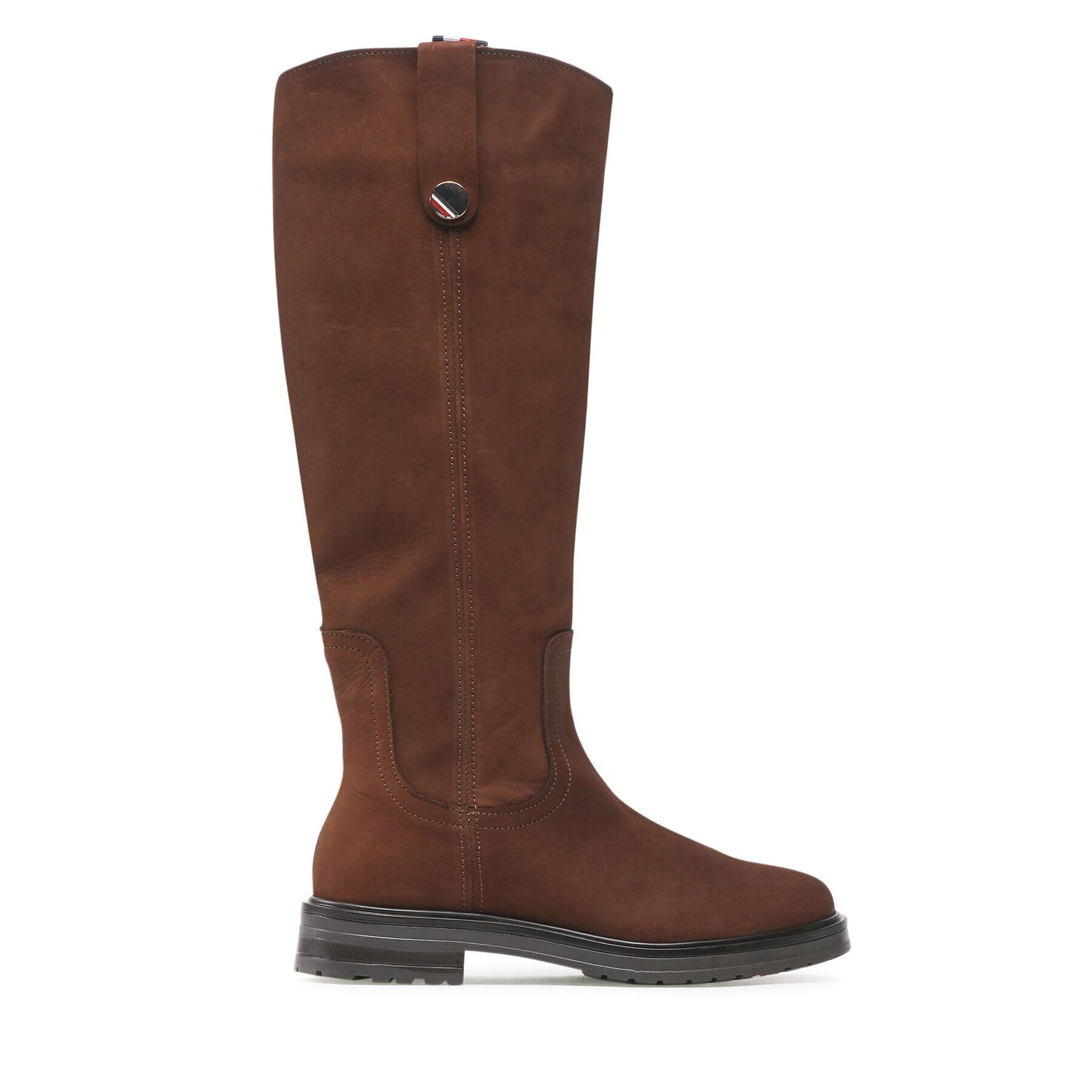Tommy Hilfiger Ботуши Th Coin Longboot FW0FW07049 Кафяв - Pepit.bg