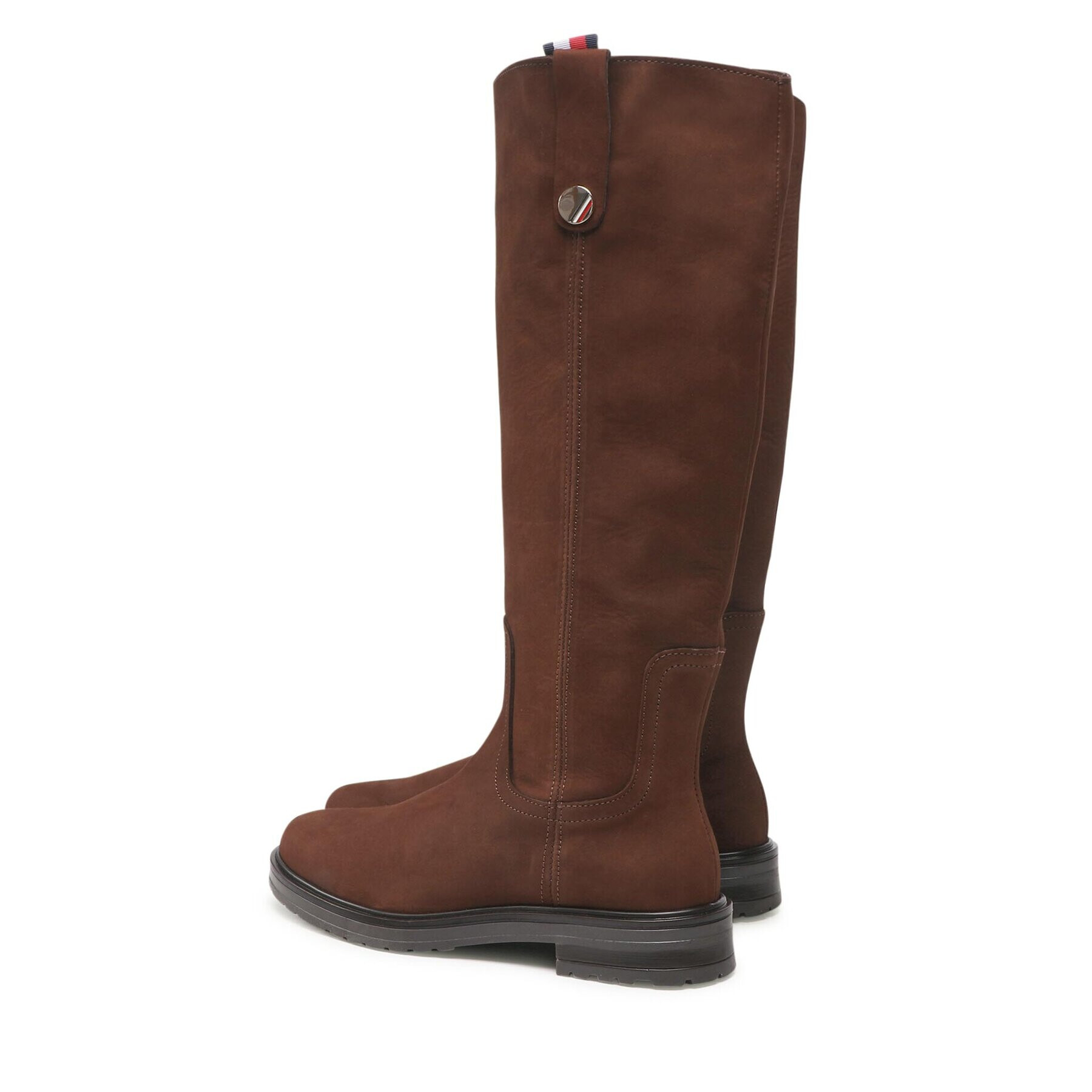 Tommy Hilfiger Ботуши Th Coin Longboot FW0FW07049 Кафяв - Pepit.bg