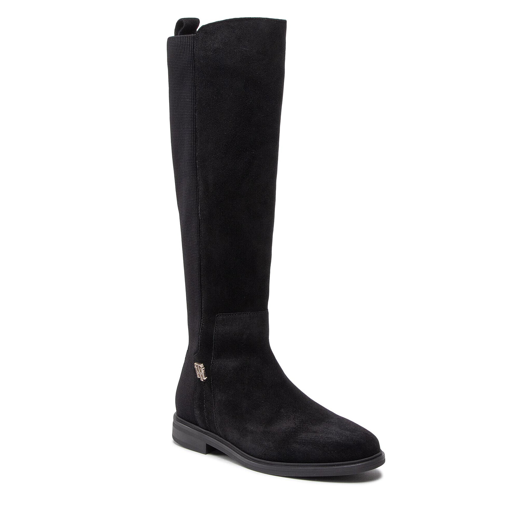 Tommy Hilfiger Ботуши Th Essentials Longboot FW0FW07050 Черен - Pepit.bg