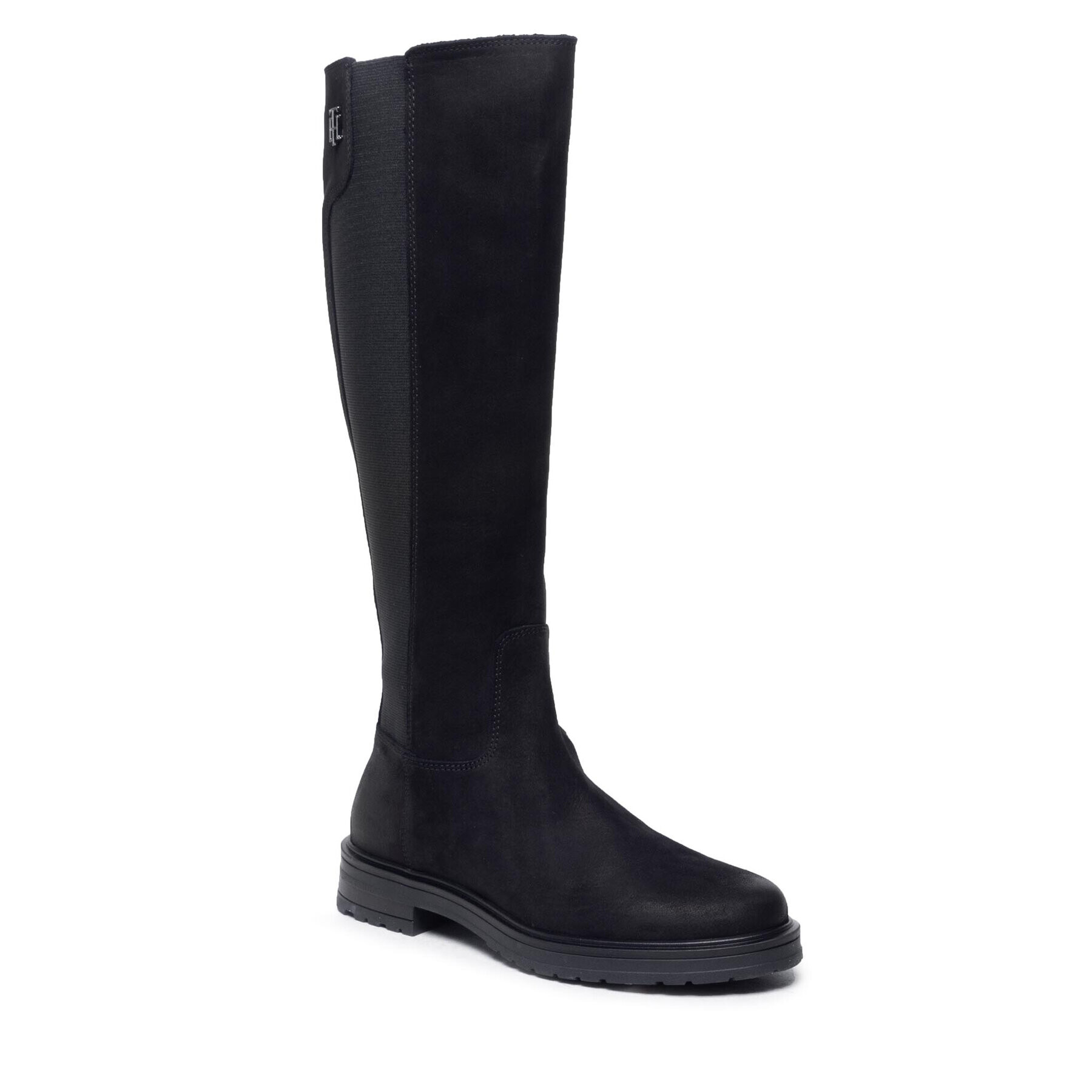 Tommy Hilfiger Ботуши Th Stud Longboot FW0FW06003 Черен - Pepit.bg