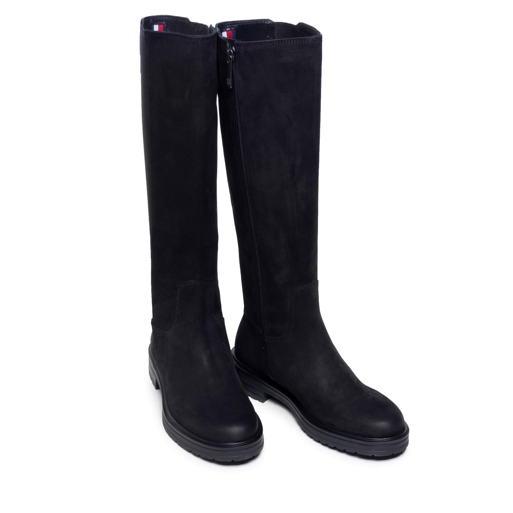 Tommy Hilfiger Ботуши Th Stud Longboot FW0FW06003 Черен - Pepit.bg