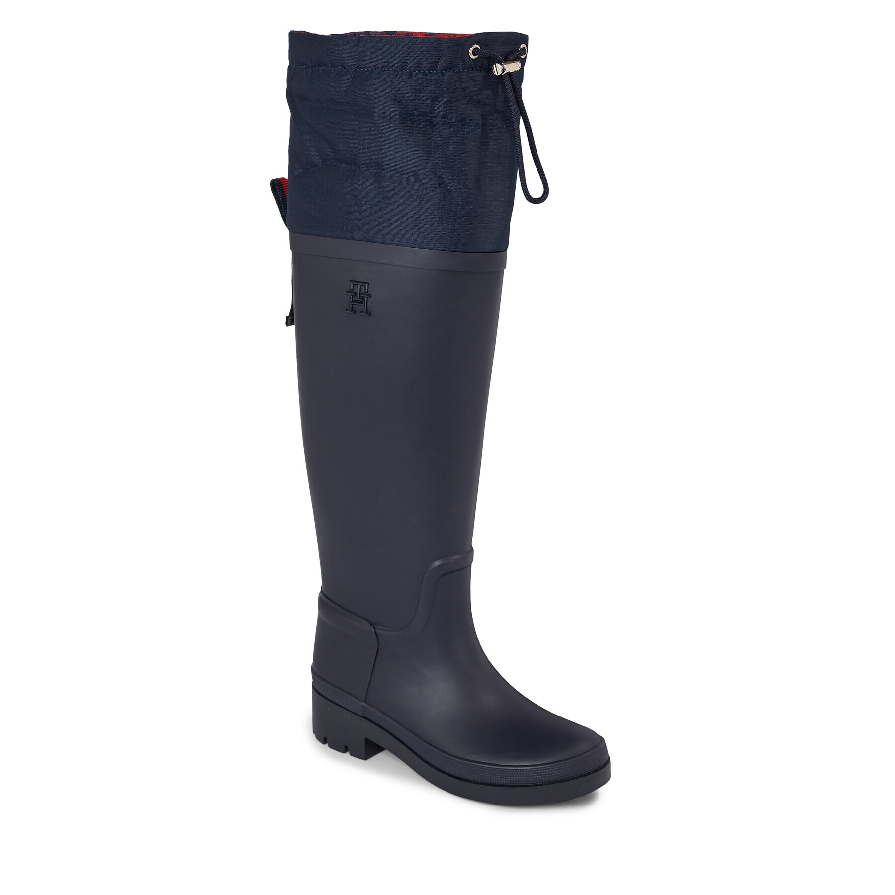 Tommy Hilfiger Ботуши Tommy Tartan Rubberboot FW0FW07664 Син - Pepit.bg