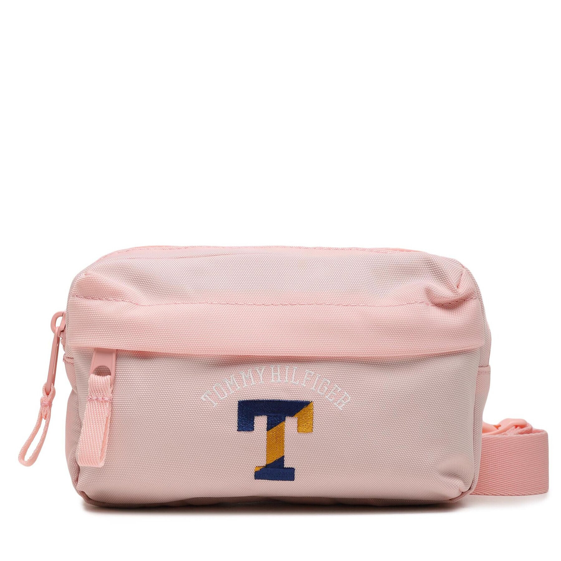 Tommy Hilfiger Чанта за кръст Colorful Varsity Bumbag AU0AU01720 Розов - Pepit.bg