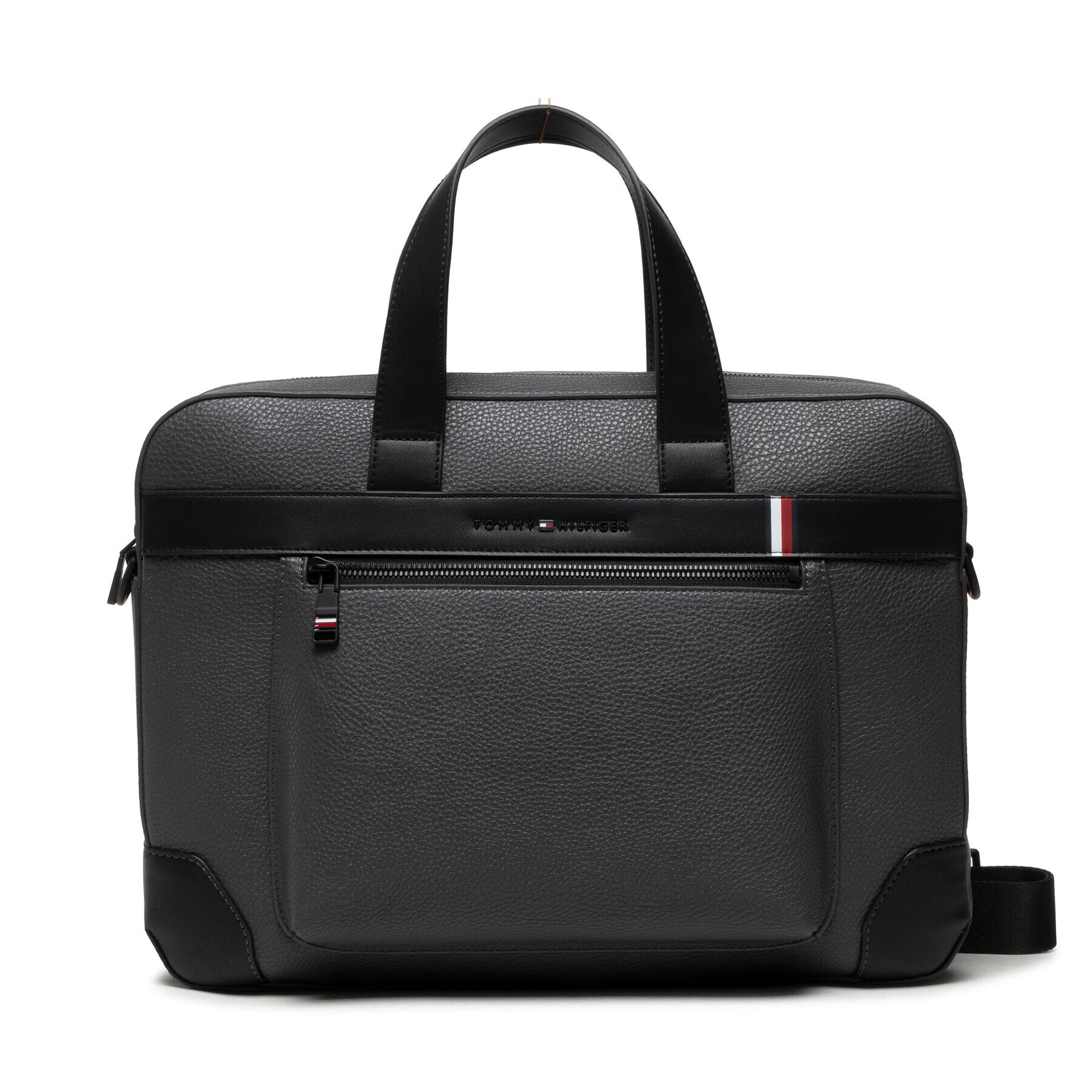 Tommy Hilfiger Чанта за лаптоп Th Central Computer Bag AM0AM10274 Сив - Pepit.bg