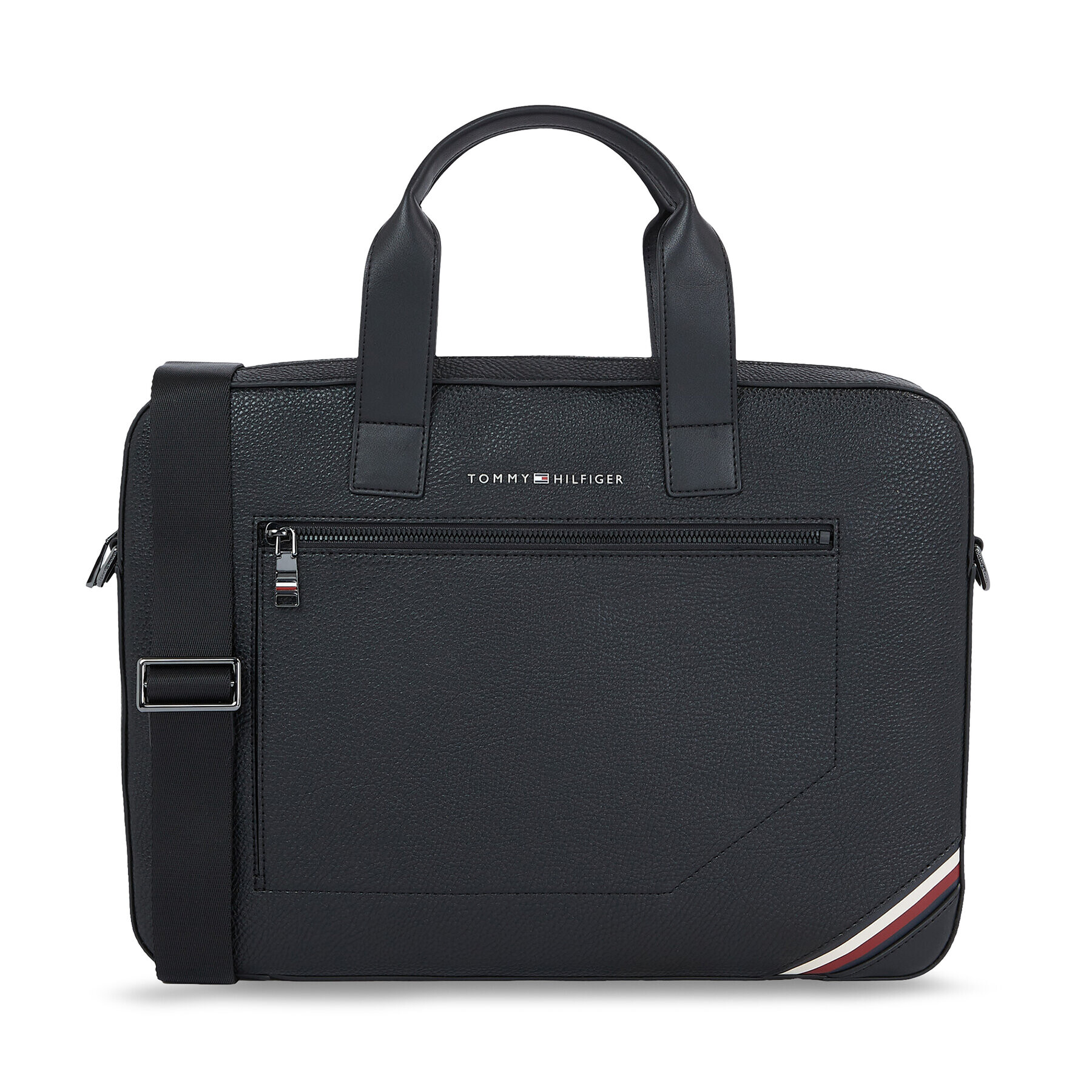 Tommy Hilfiger Чанта за лаптоп Th Central Slim Computer Bag AM0AM11579 Черен - Pepit.bg