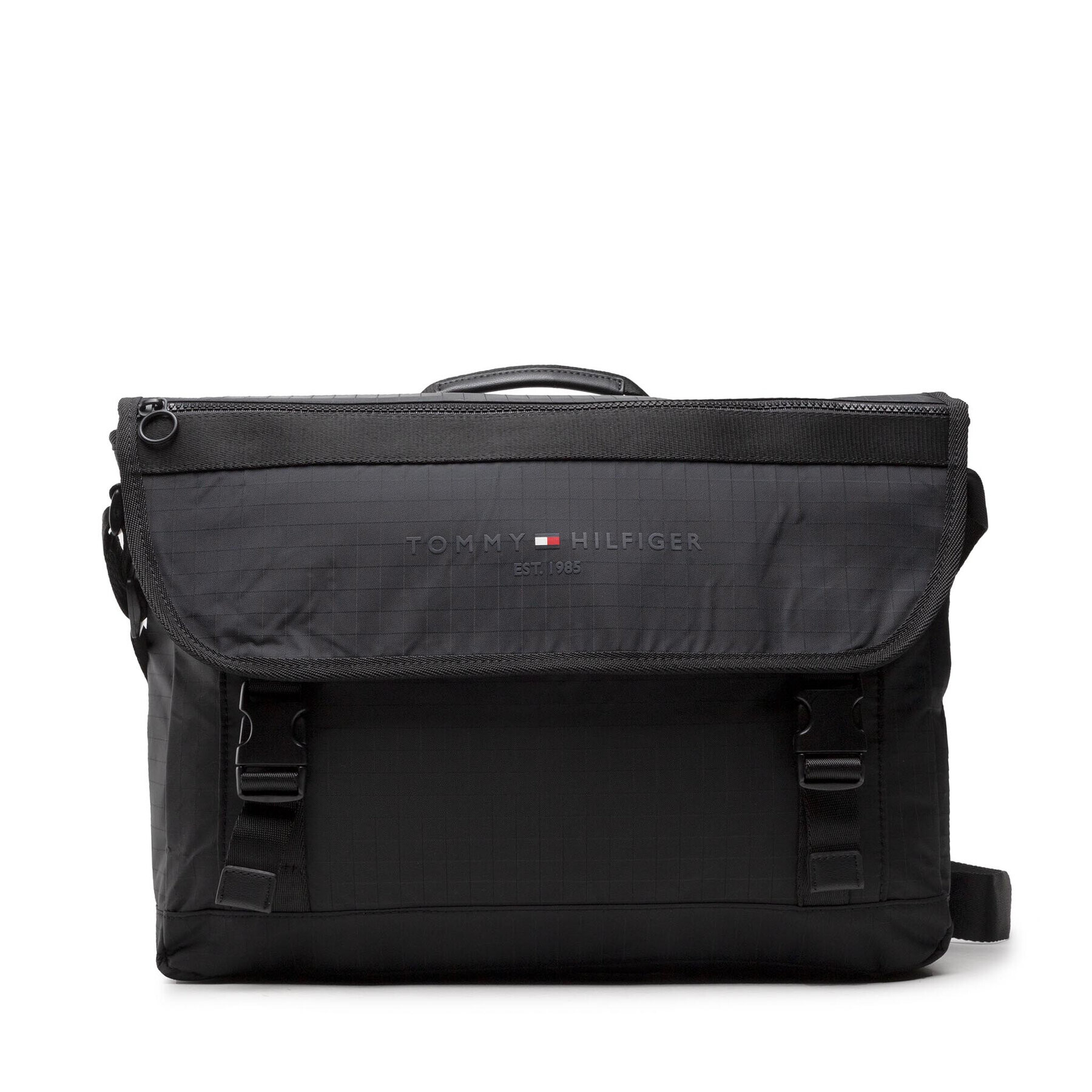 Tommy Hilfiger Чанта за лаптоп Th Established Messenger AM0AM08681 Черен - Pepit.bg
