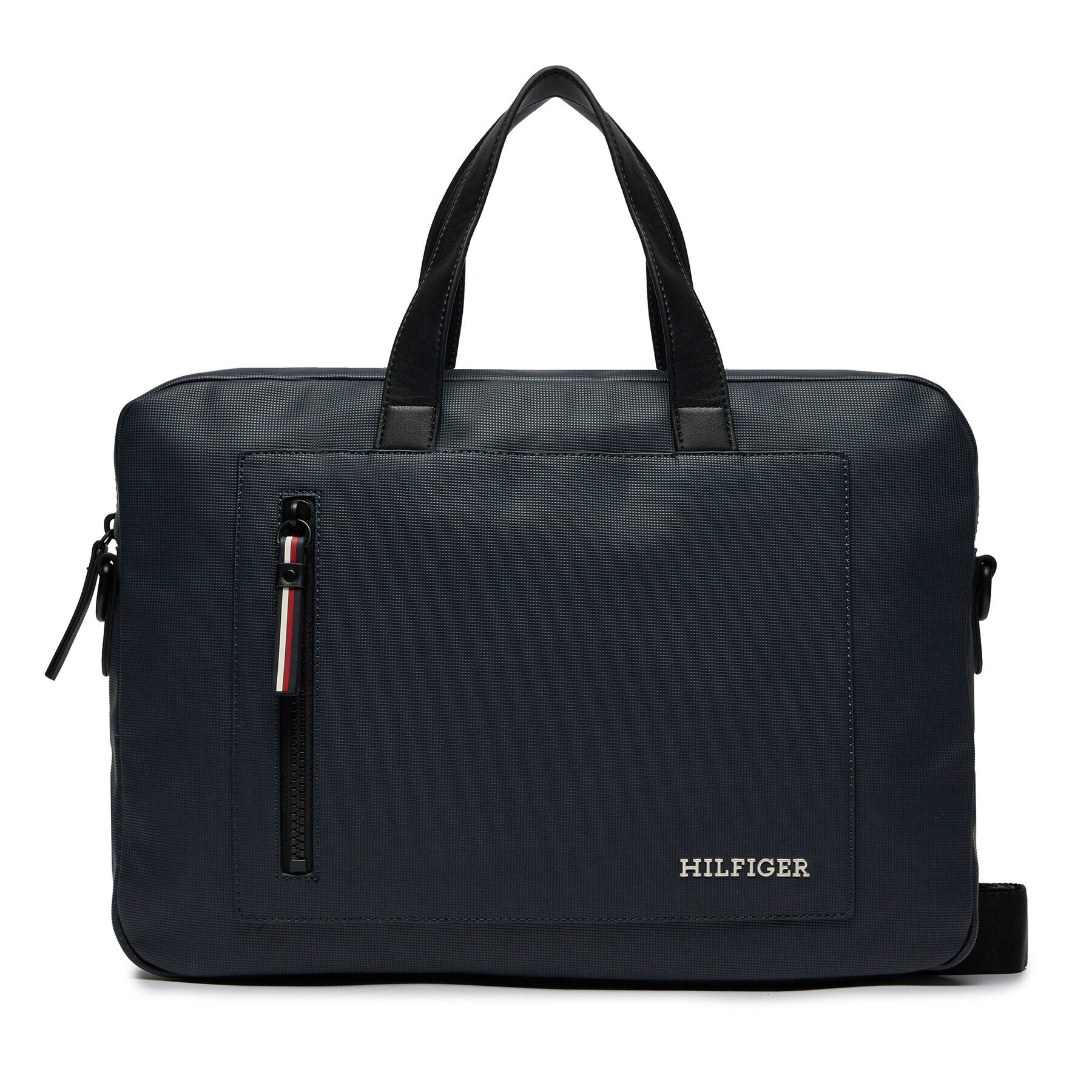 Tommy Hilfiger Чанта за лаптоп Th Pique Slim Computer Bag AM0AM11784 Тъмносин - Pepit.bg