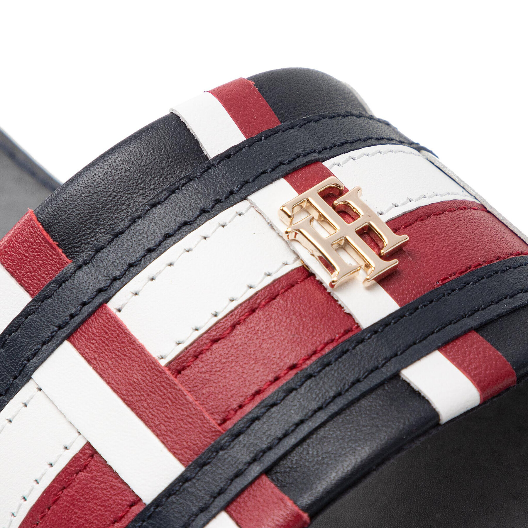 Tommy Hilfiger Чехли Corporate Flat Leather Mule FW0FW05771 Розов - Pepit.bg