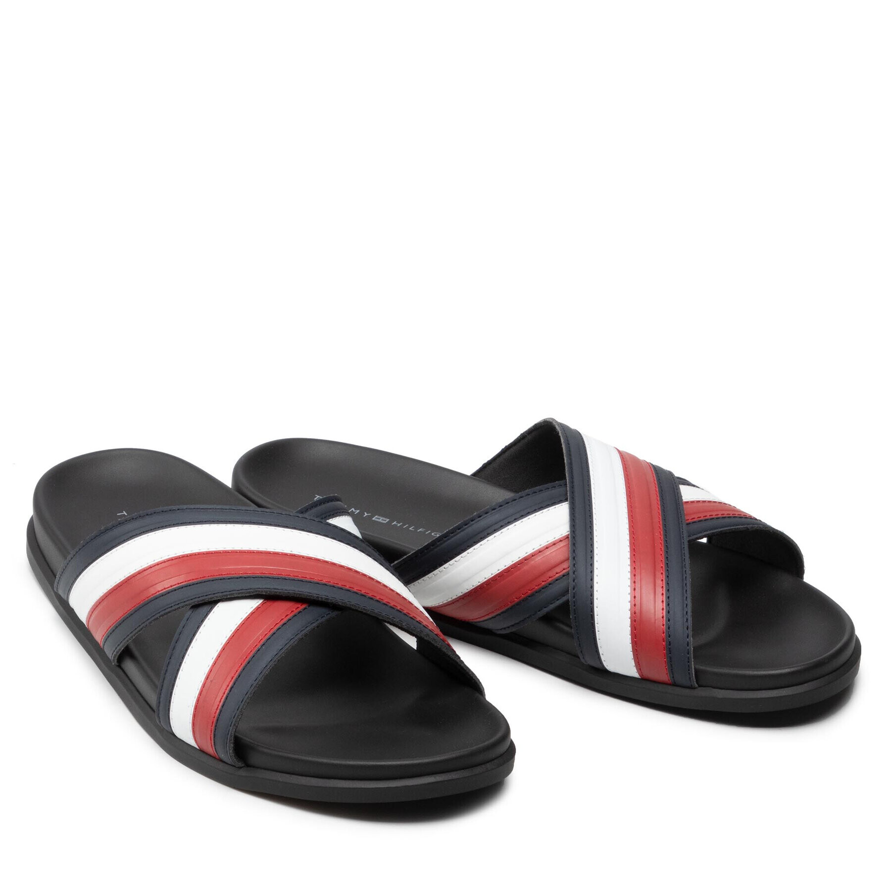 Tommy Hilfiger Чехли Elevated Corporate Sandal FM0FM03971 Тъмносин - Pepit.bg