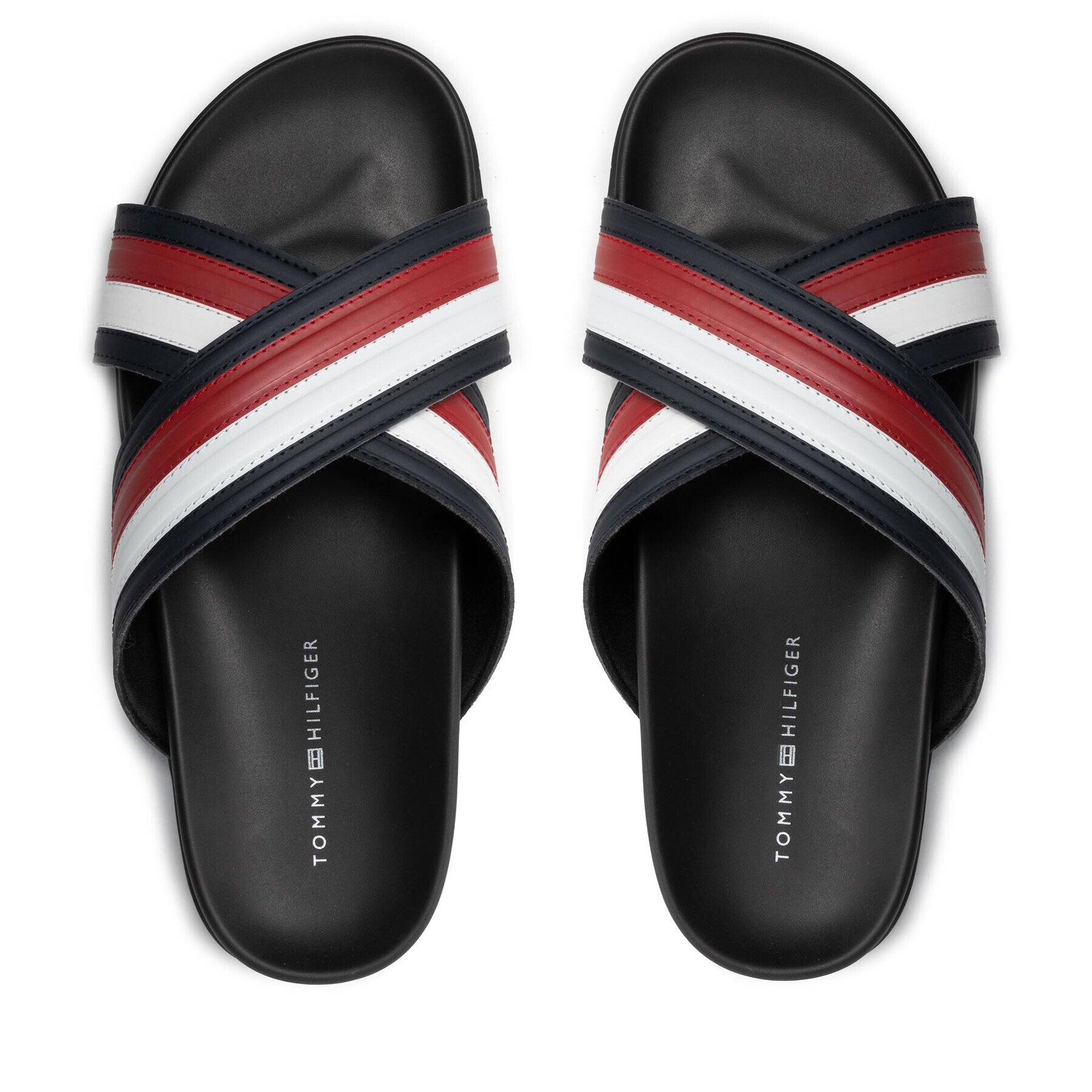 Tommy Hilfiger Чехли Elevated Corporate Sandal FM0FM03971 Тъмносин - Pepit.bg