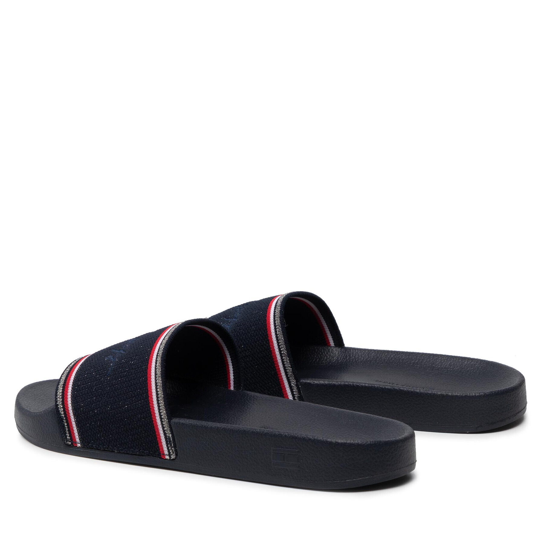 Tommy Hilfiger Чехли Essential Shiny Knit Pool Slide FW0FW06311 Тъмносин - Pepit.bg