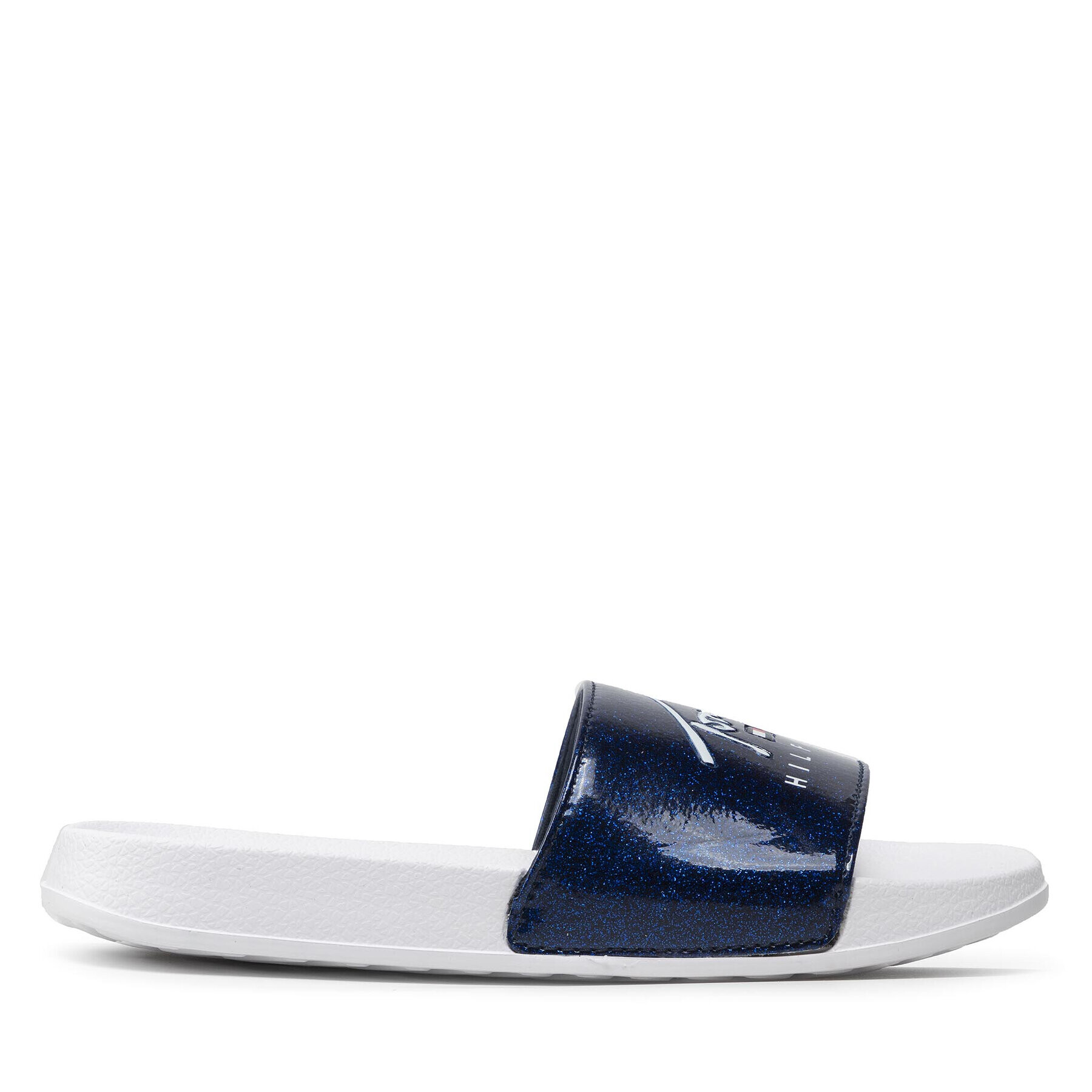 Tommy Hilfiger Чехли Logo Print Pool Slide T3A0-32195-1366 S Тъмносин - Pepit.bg