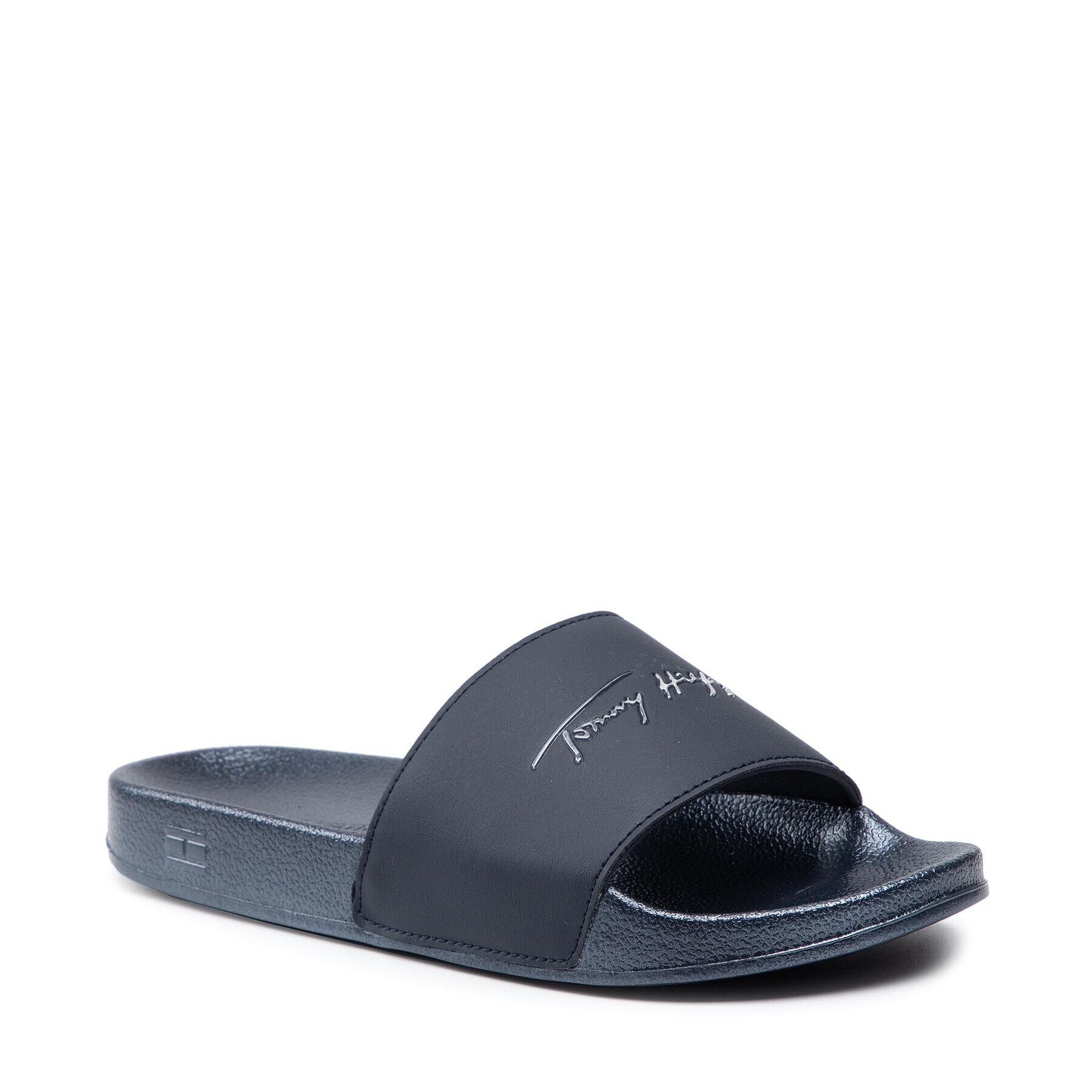 Tommy Hilfiger Чехли Metallic Pool Slide FW0FW05760 Тъмносин - Pepit.bg