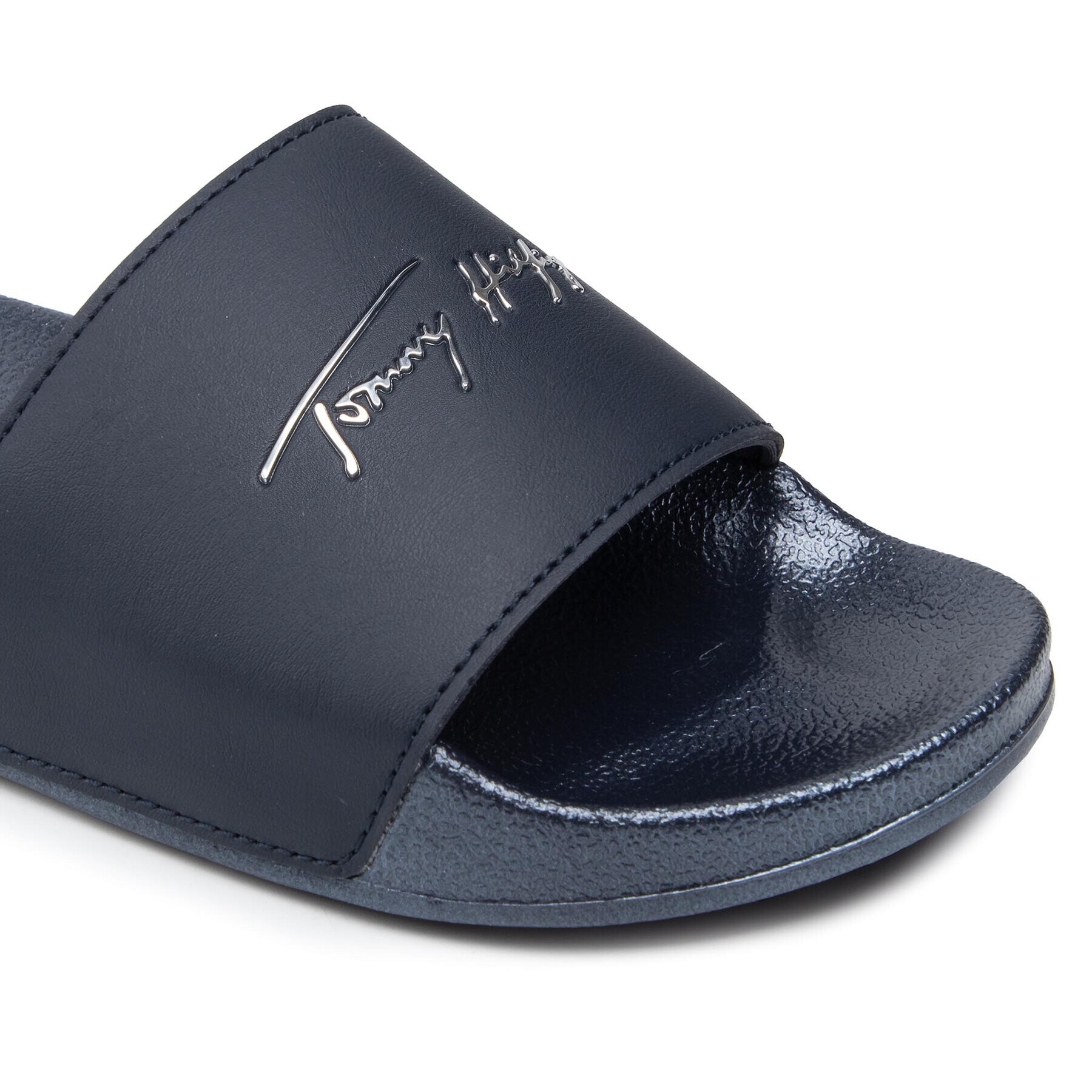 Tommy Hilfiger Чехли Metallic Pool Slide FW0FW05760 Тъмносин - Pepit.bg