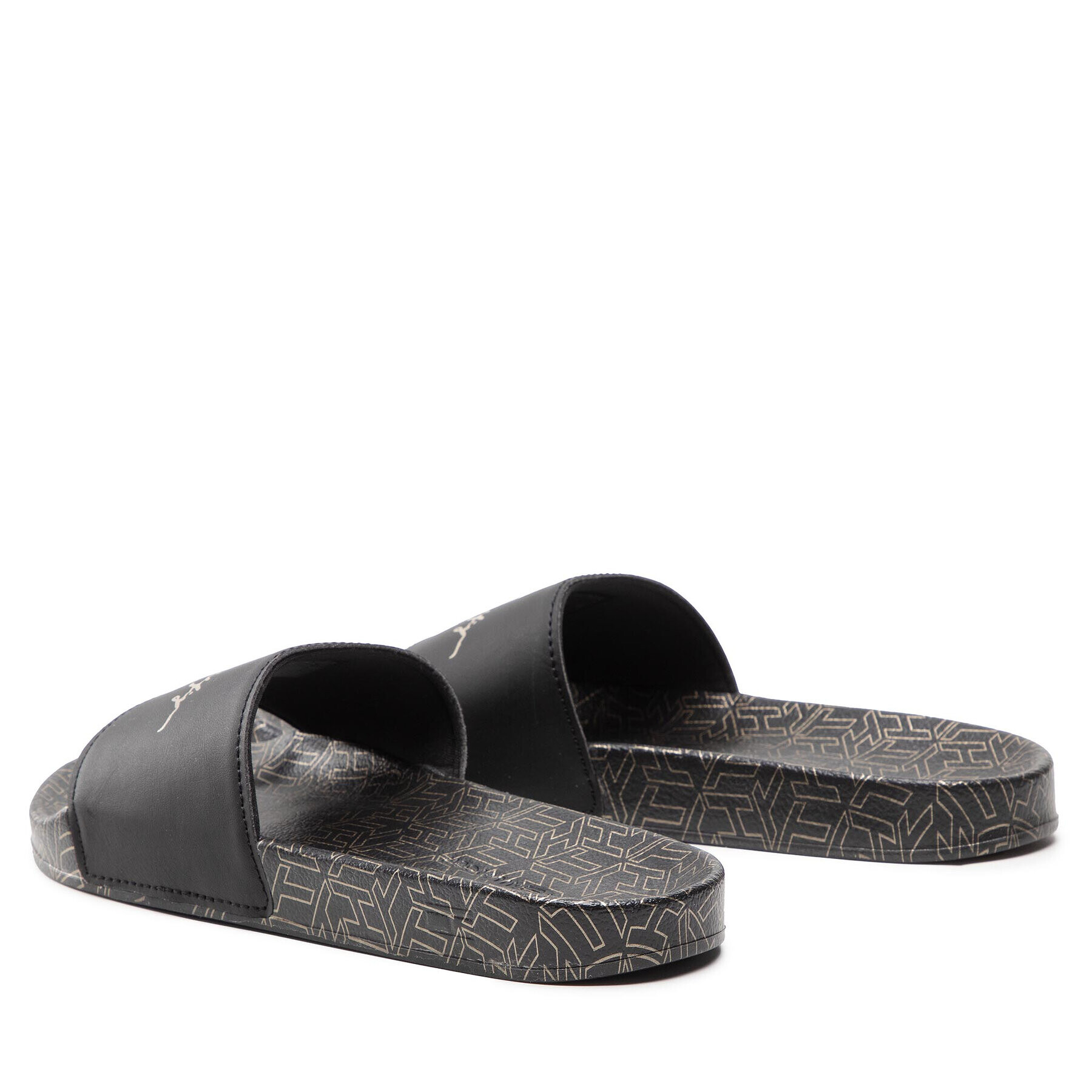 Tommy Hilfiger Чехли Metallic Pool Slide FW0FW06312 Черен - Pepit.bg