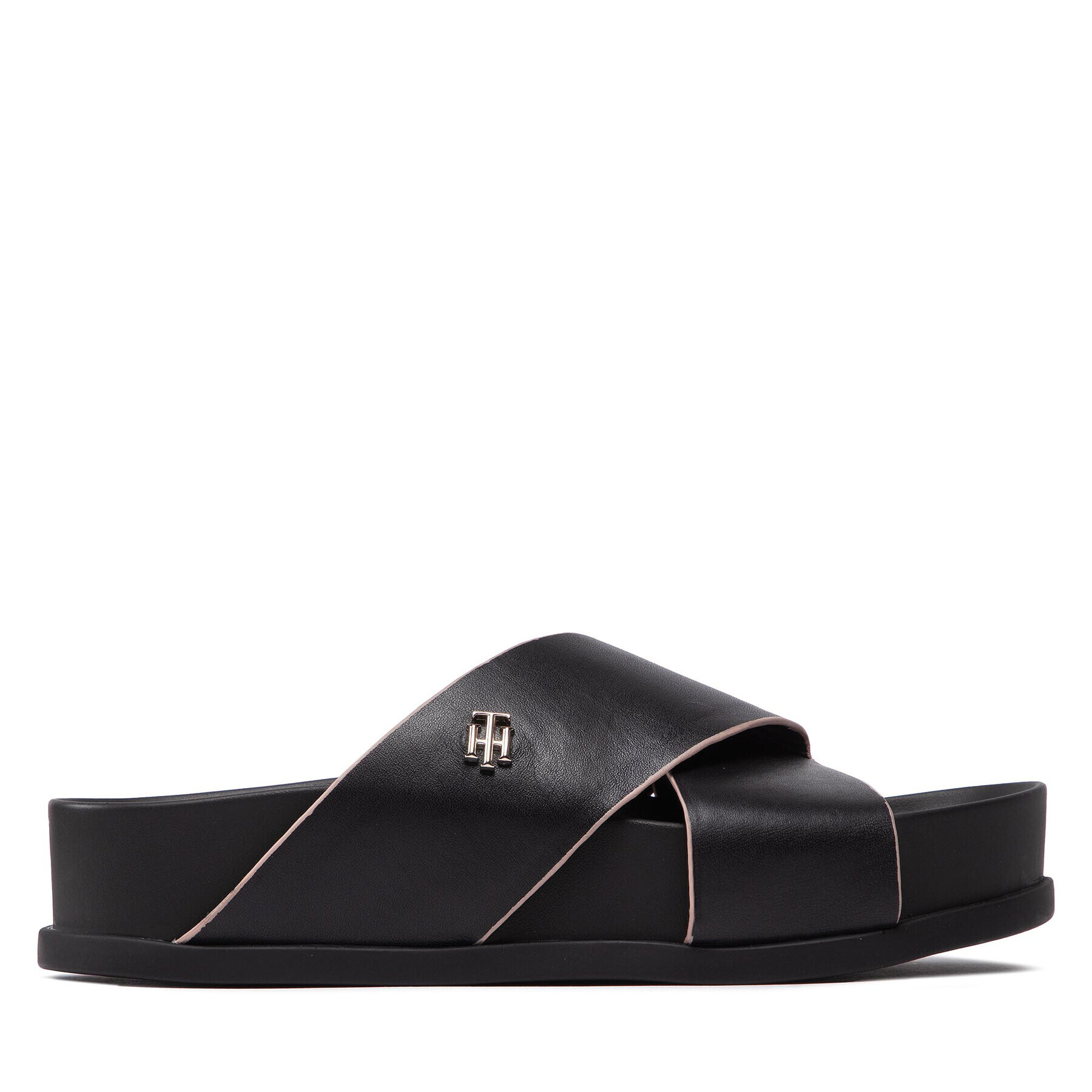 Tommy Hilfiger Чехли Modern Th Flatform Sandal FW0FW06294 Черен - Pepit.bg