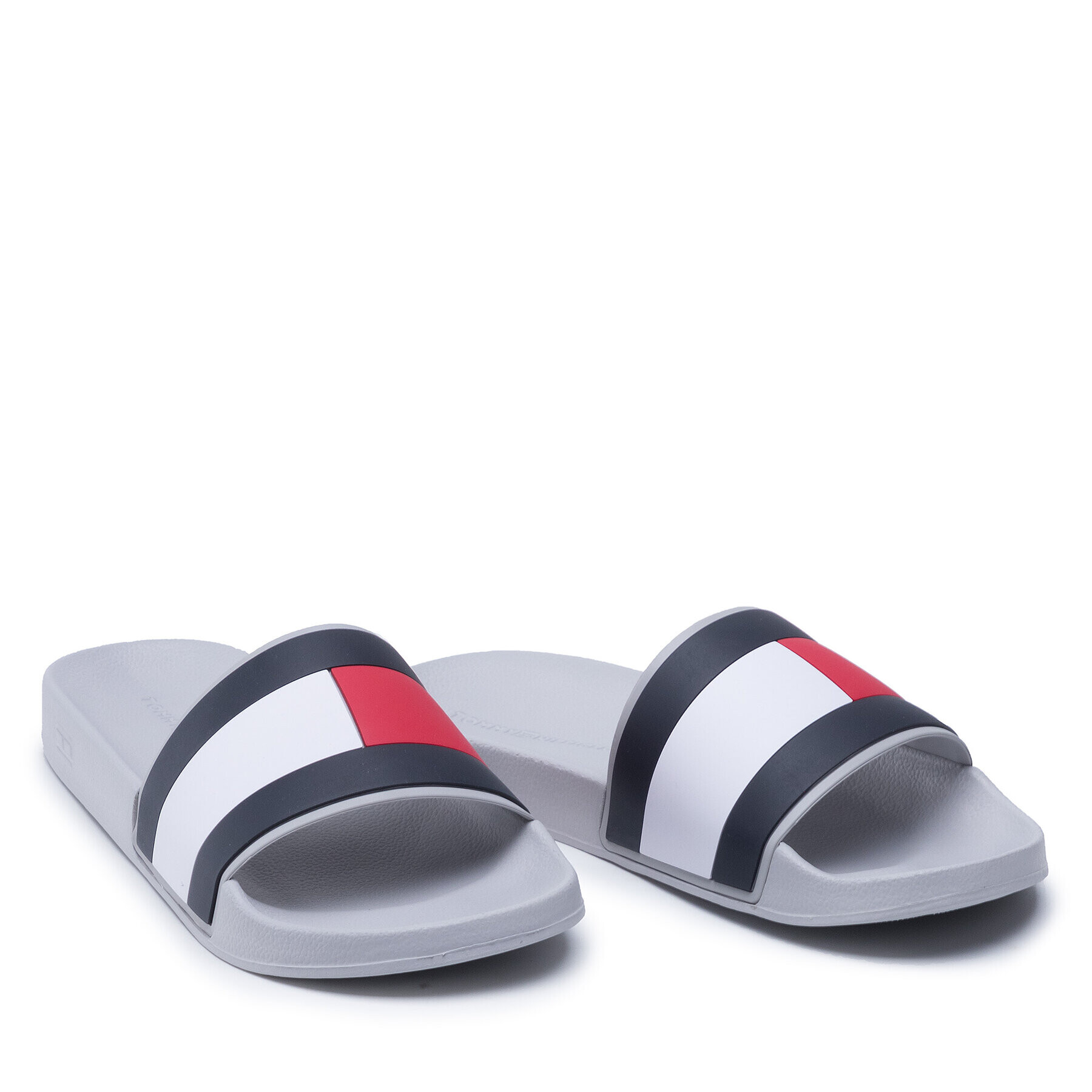 Tommy Hilfiger Чехли Rubber Th Flag Pool Slide FM0FM04263 Бял - Pepit.bg