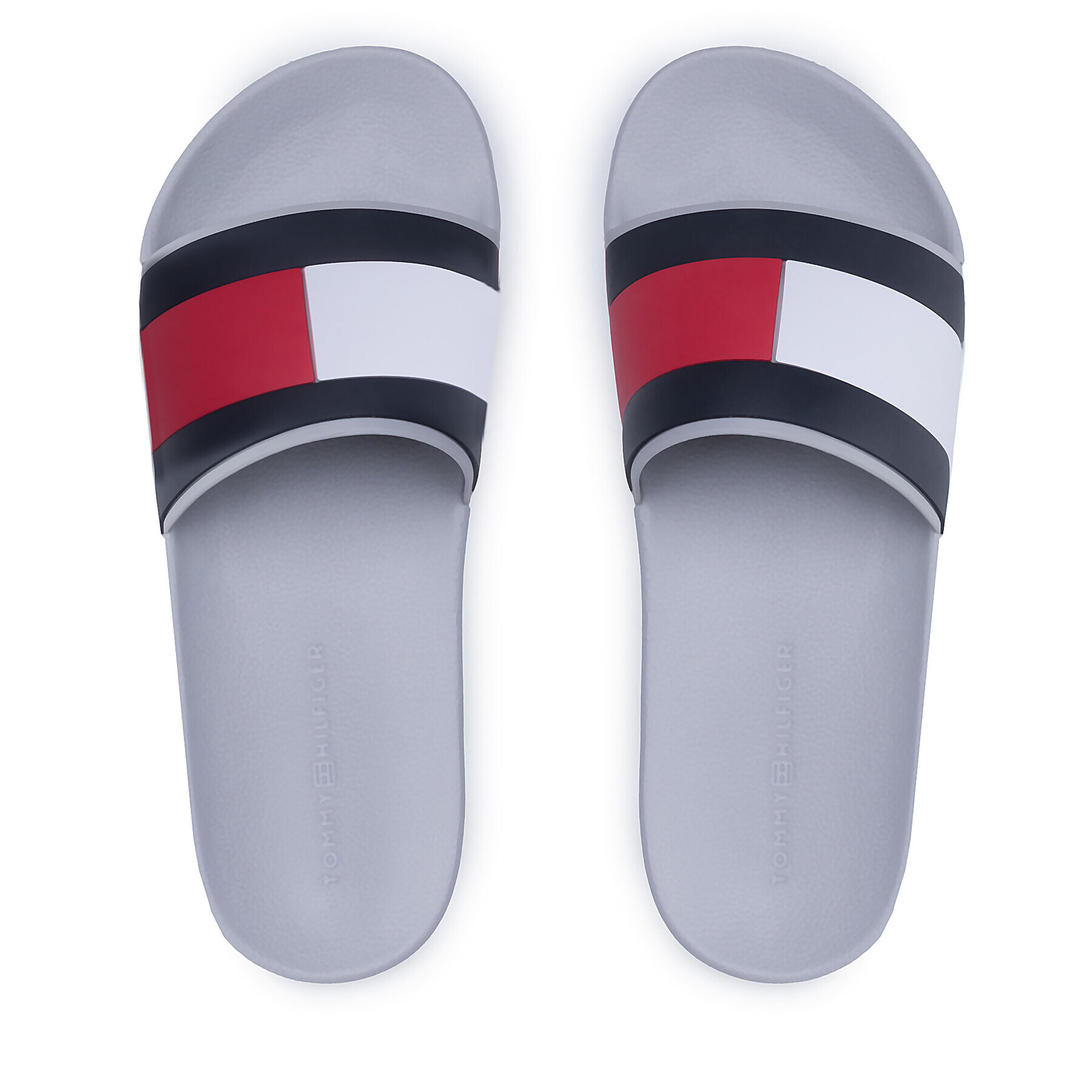 Tommy Hilfiger Чехли Rubber Th Flag Pool Slide FM0FM04263 Бял - Pepit.bg