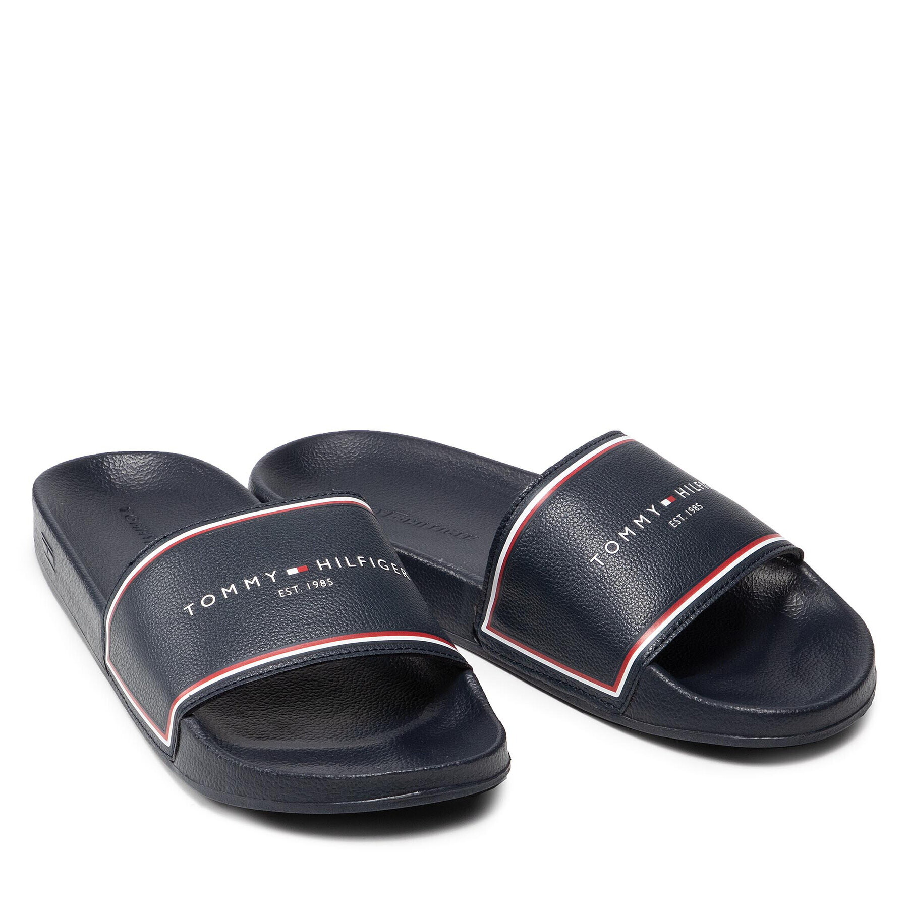 Tommy Hilfiger Чехли Rwb Raised Pool Slide FM0FM03793 Тъмносин - Pepit.bg