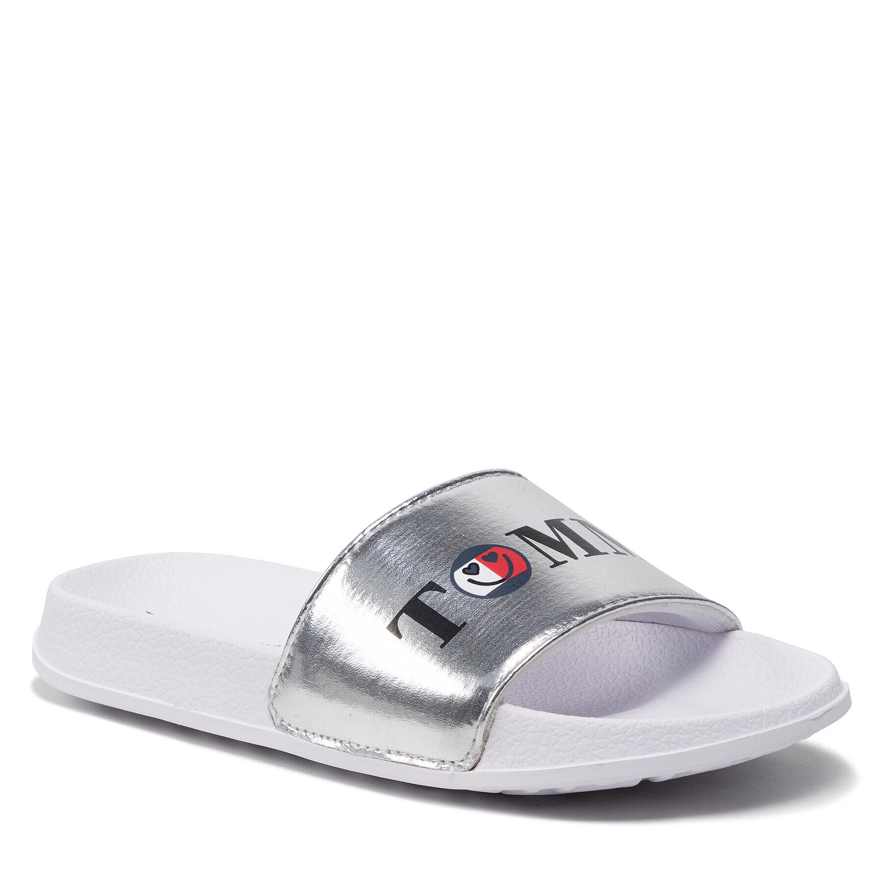 Tommy Hilfiger Чехли Smile Print Pool Slide T3A0-32194-1367 M Сребрист - Pepit.bg