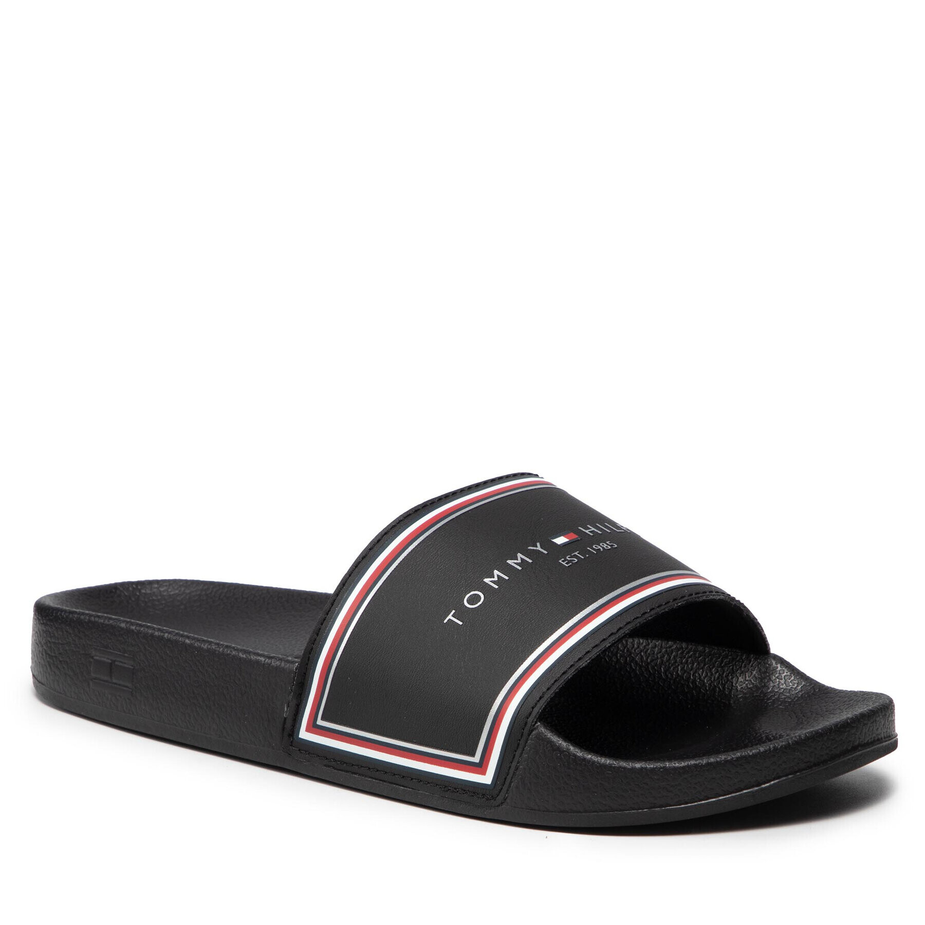 Tommy Hilfiger Чехли Th Essentials Pool Slide FW0FW05933 Черен - Pepit.bg